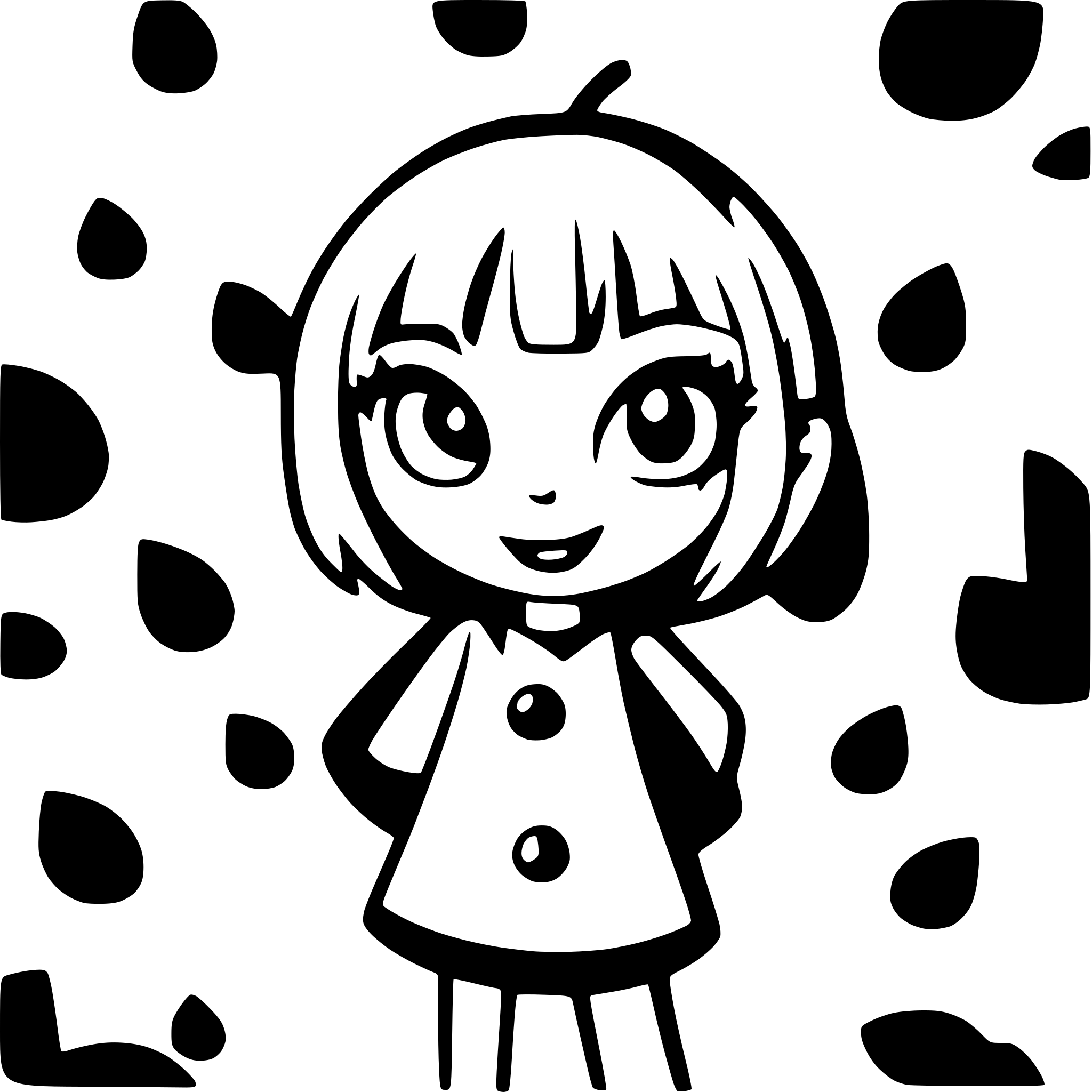 AI-generated SVG of a halloween