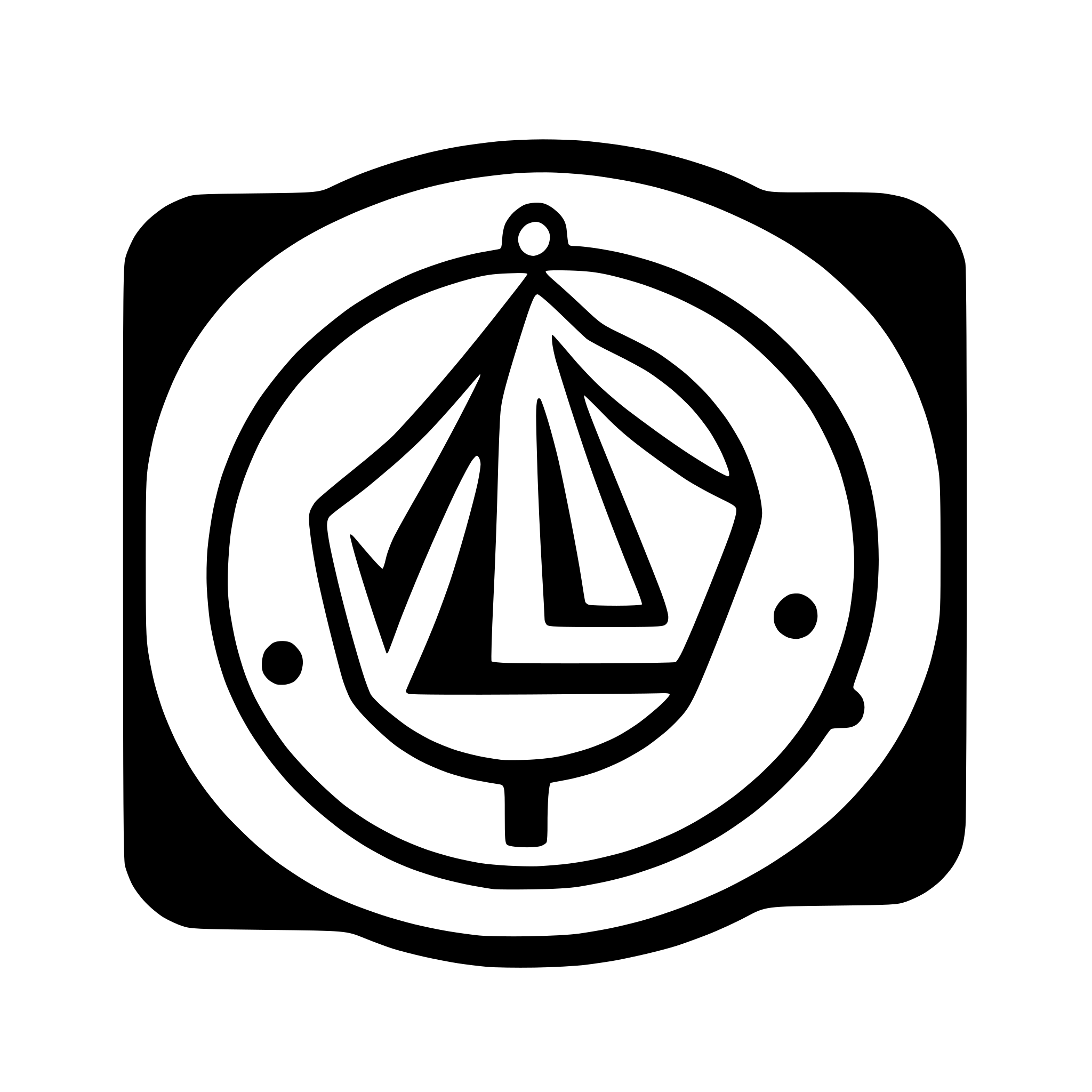 AI-generated SVG of a symmetrical decentralized communication