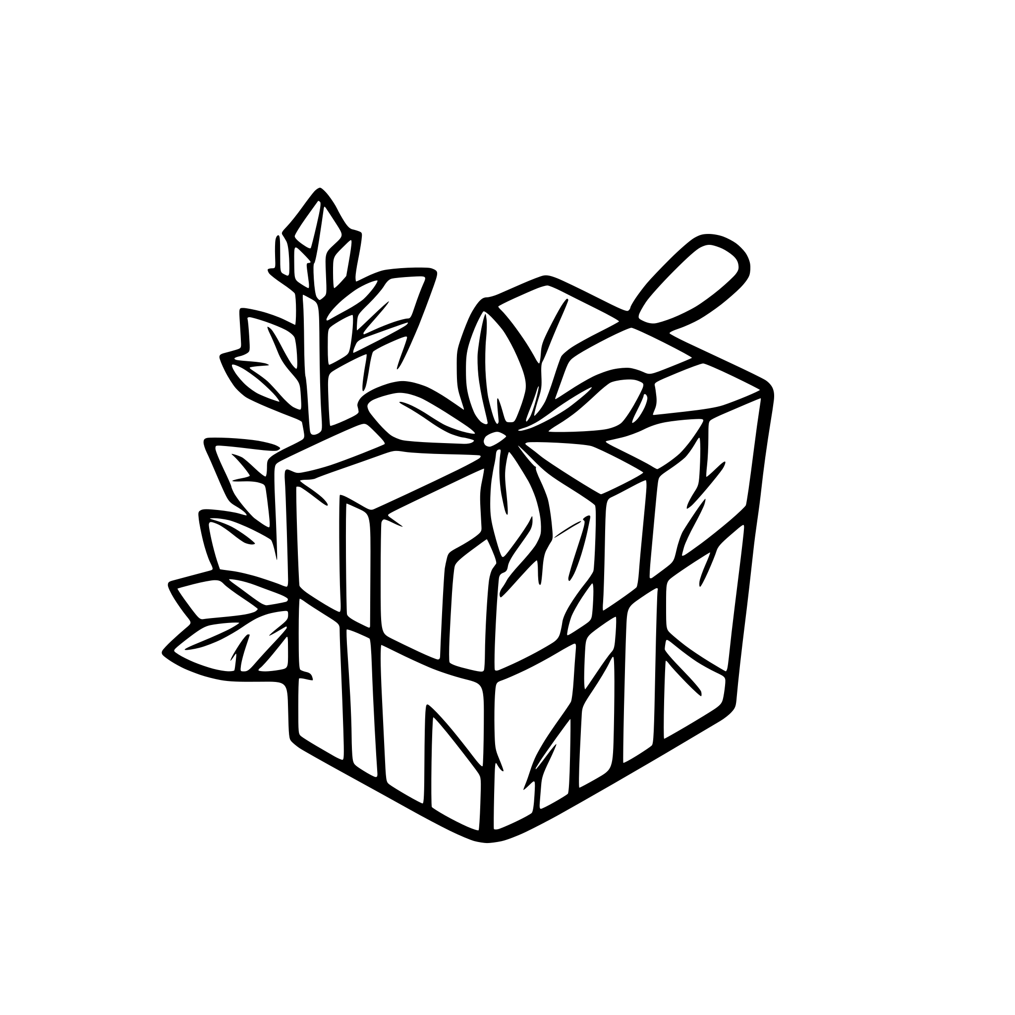 AI-generated SVG of a Happy Christmas, Prototype wireframe