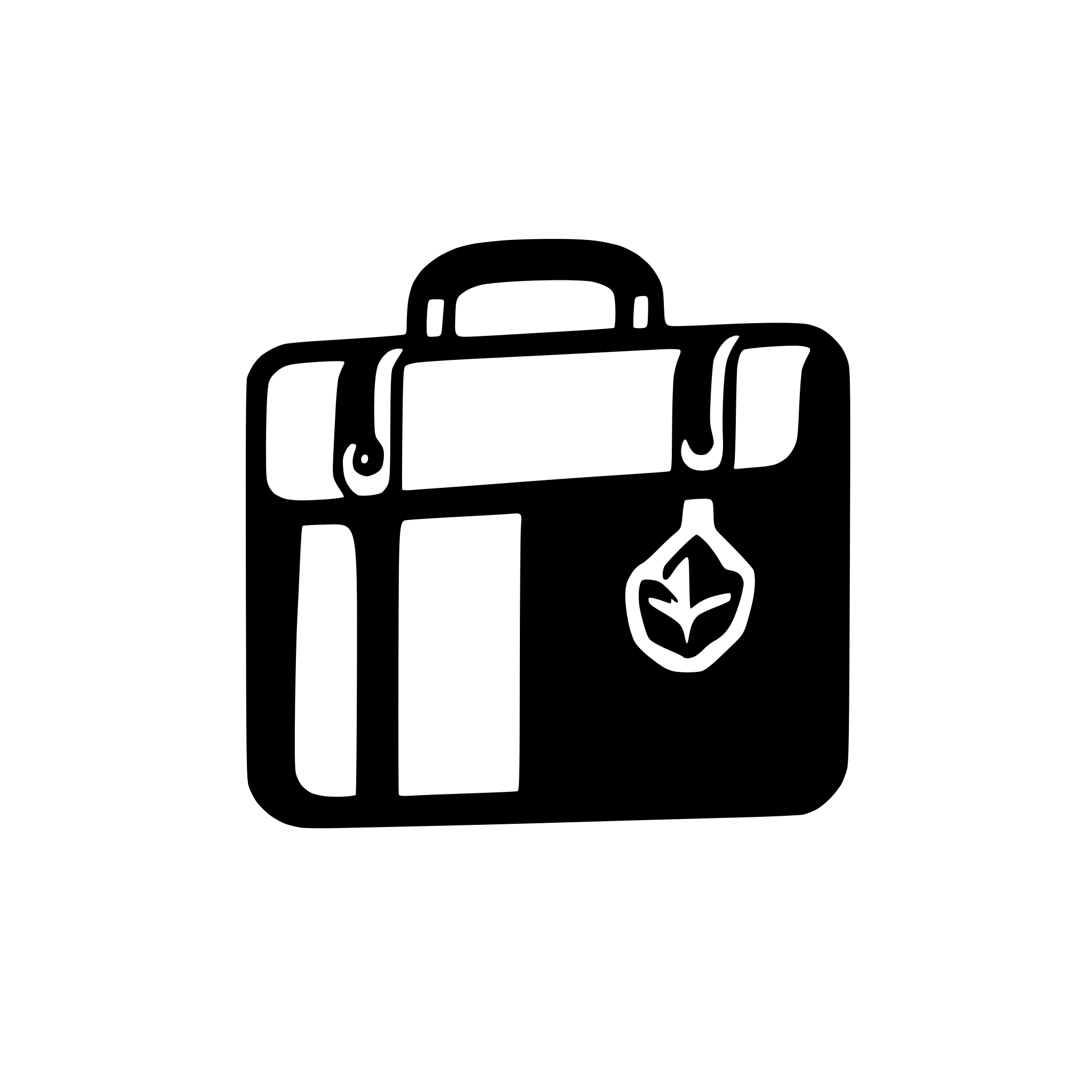 AI-generated SVG of a briefcase, icon representing work