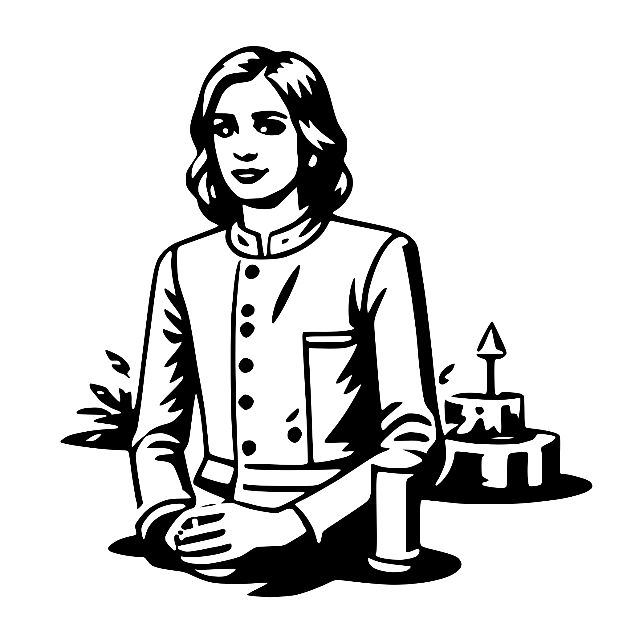 AI-generated SVG of a anu