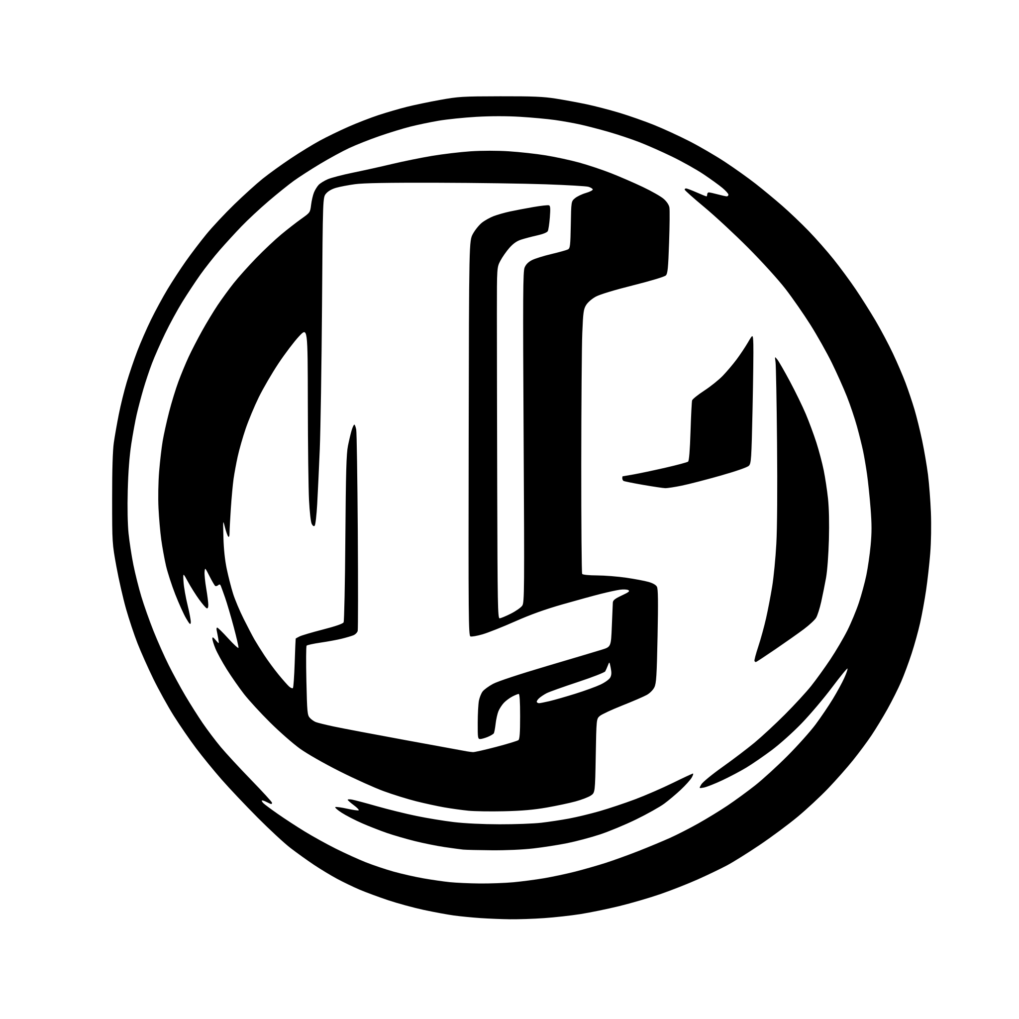 AI-generated SVG of a logo letter L