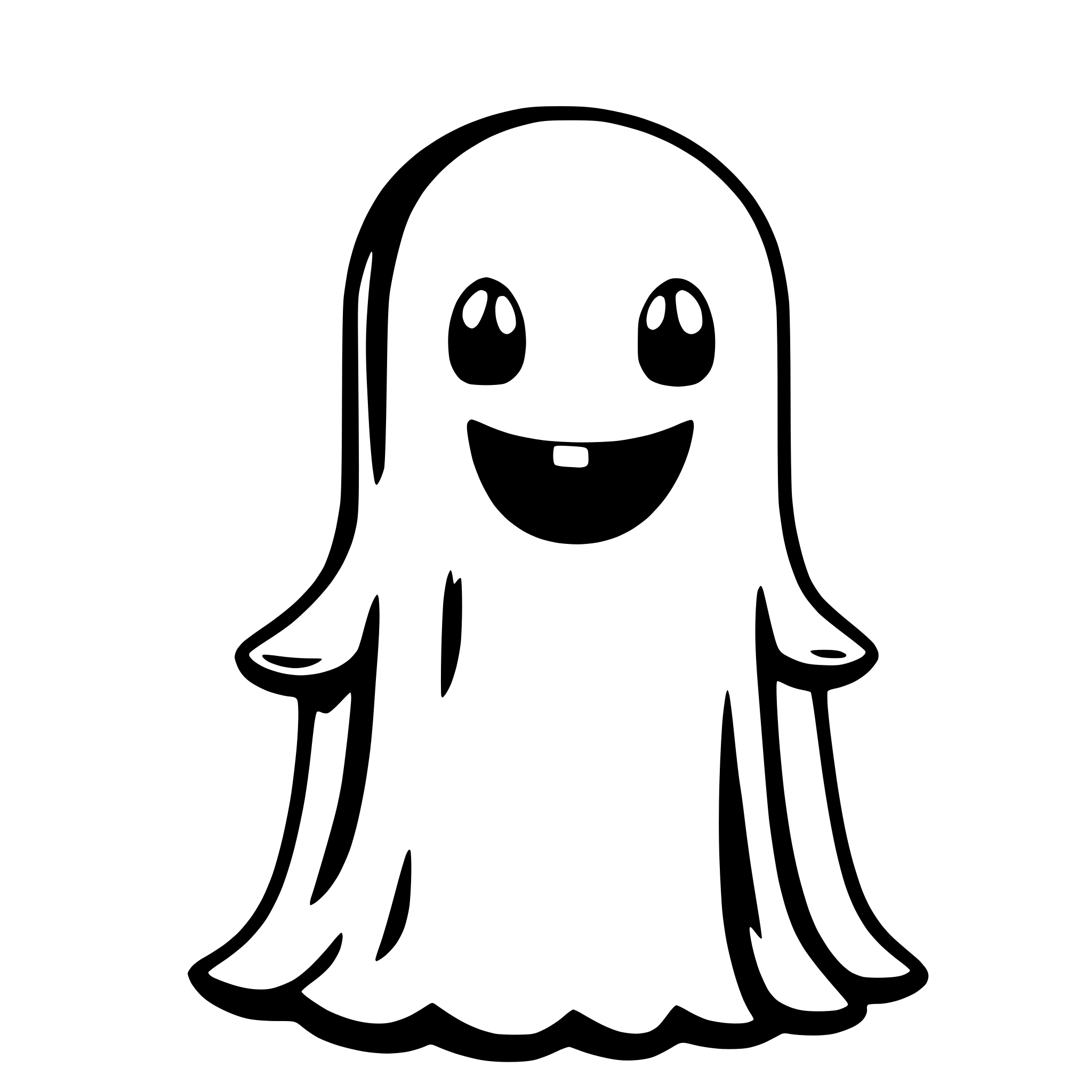 AI-generated SVG of 'cutest simple kawaii ghost'