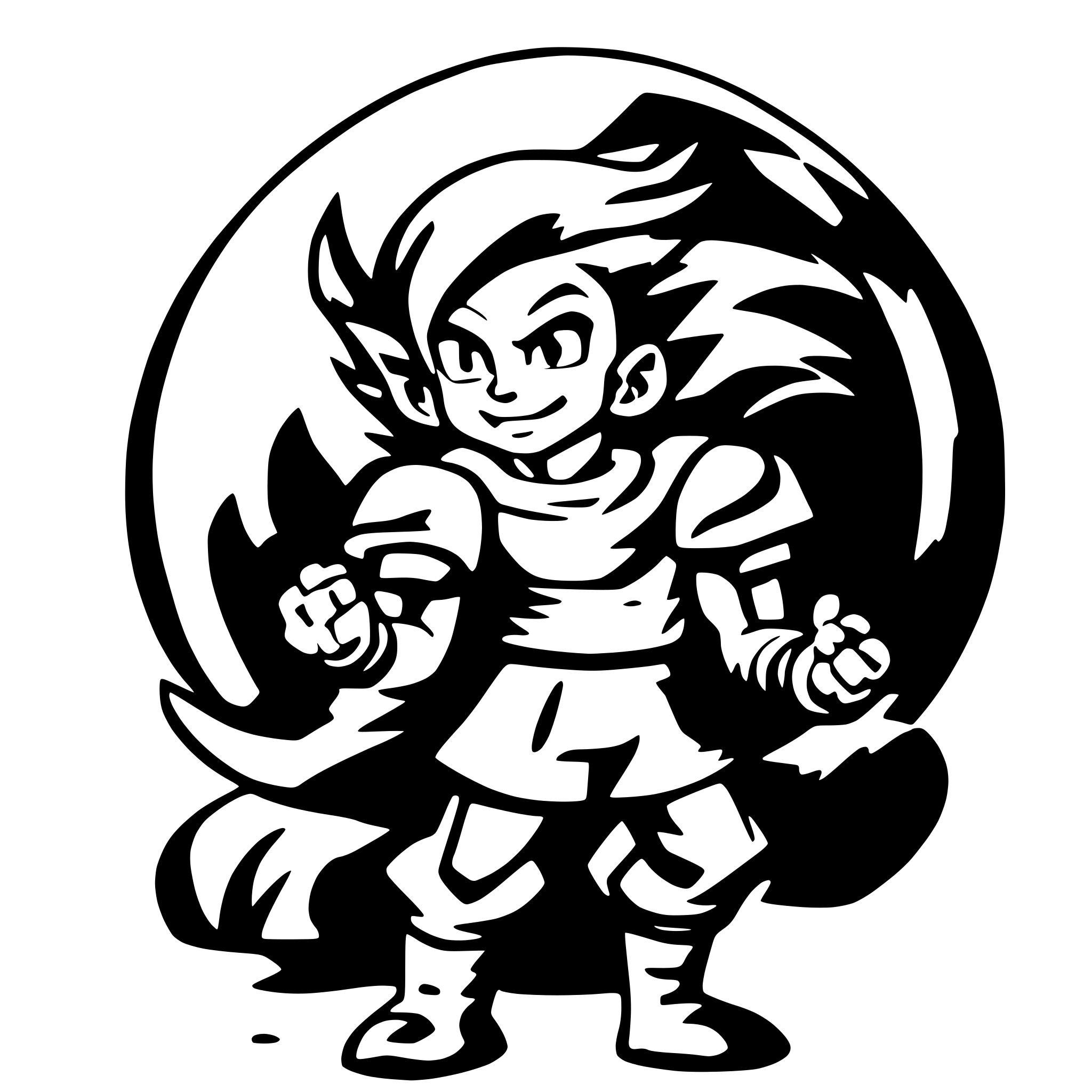 AI-generated SVG of 'Dragonball'