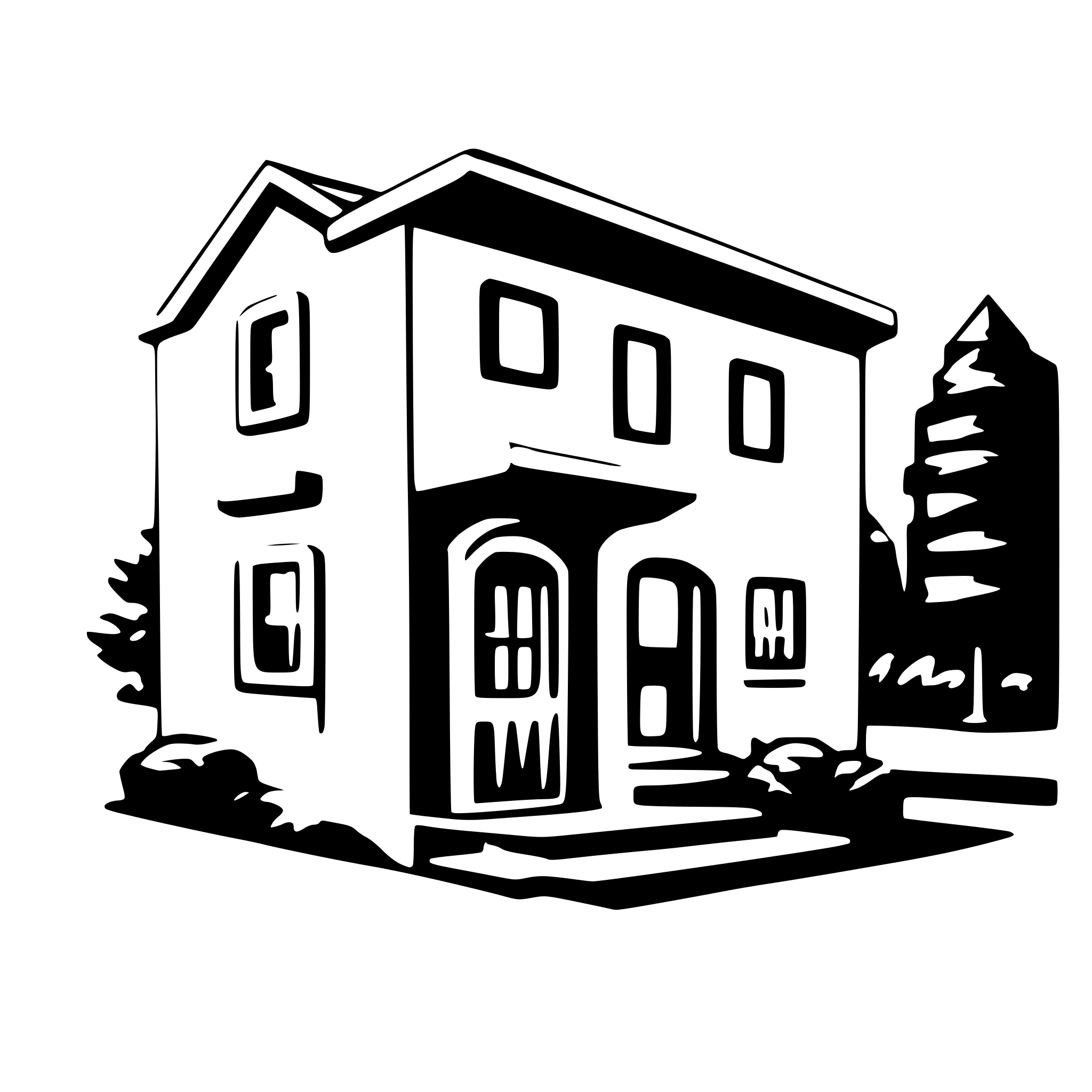 AI-generated SVG of a small building
