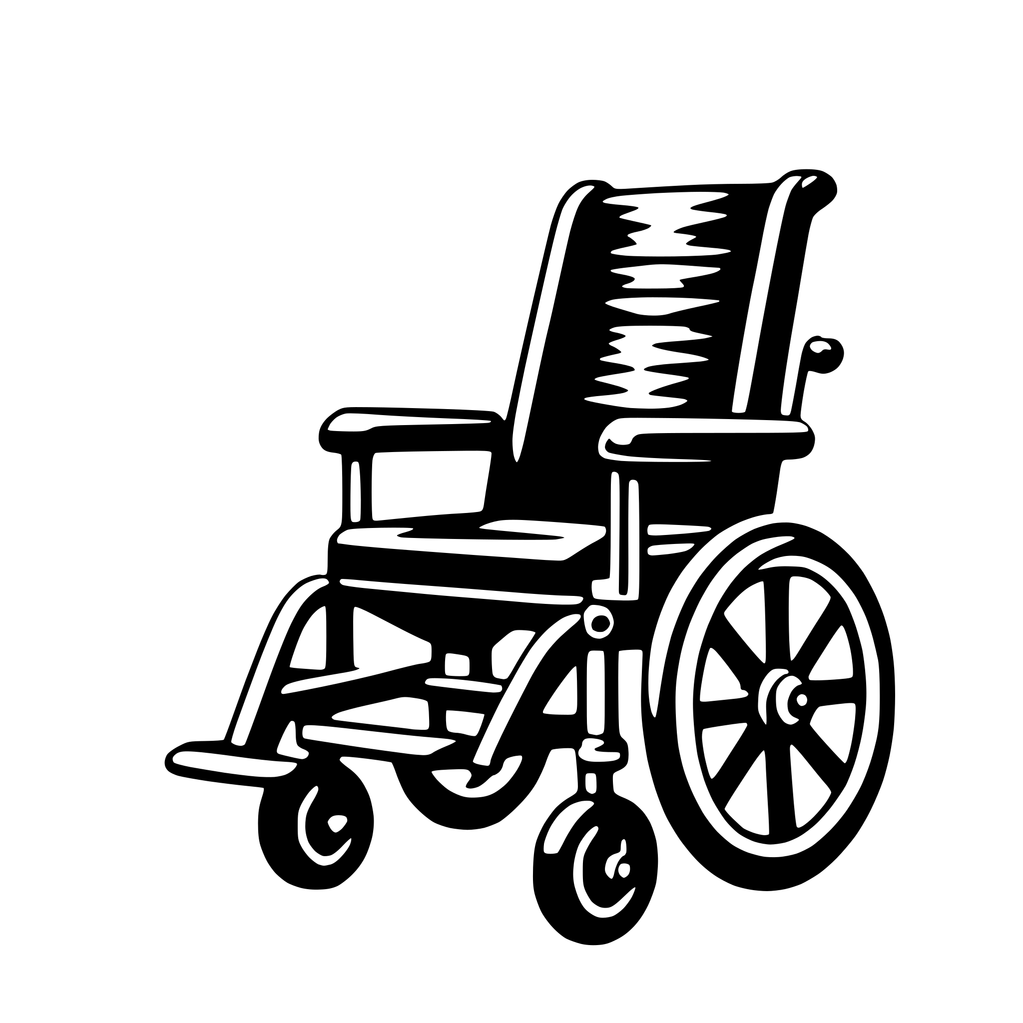 AI-generated SVG of a wheelchair