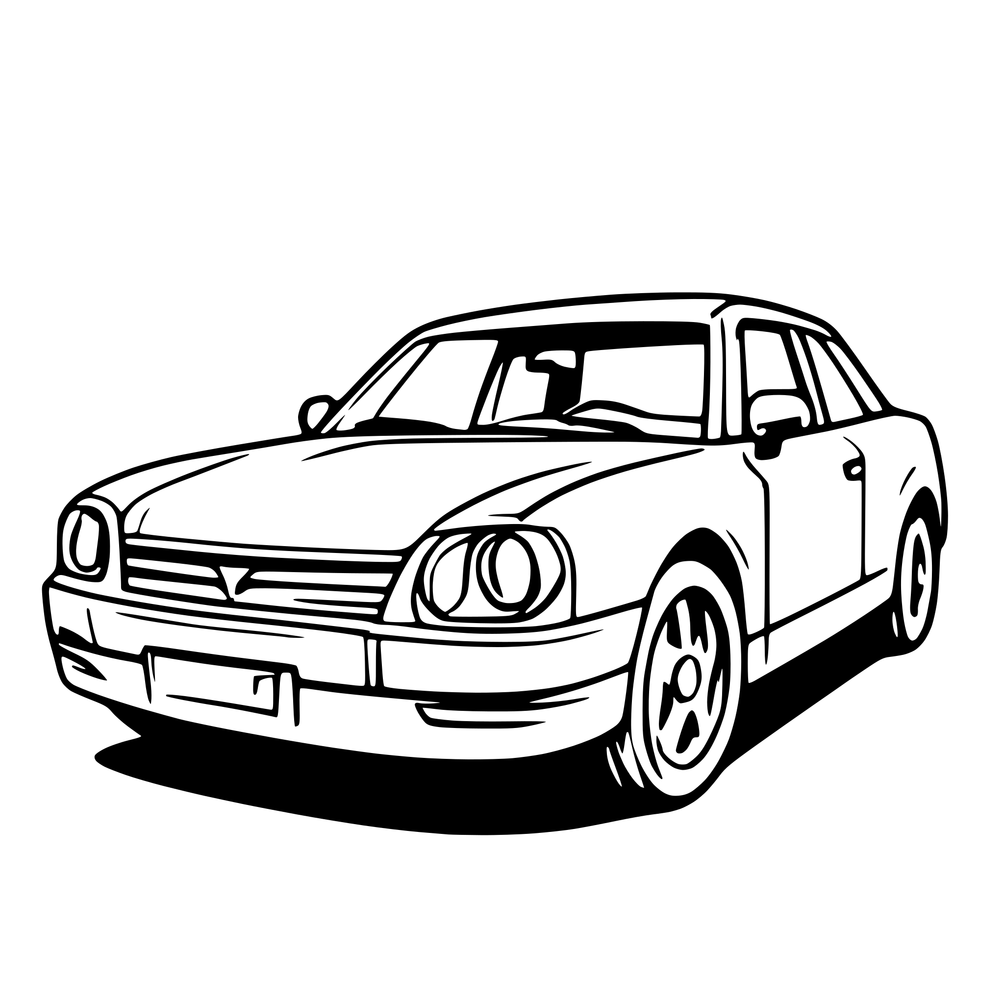 AI-generated SVG of a car