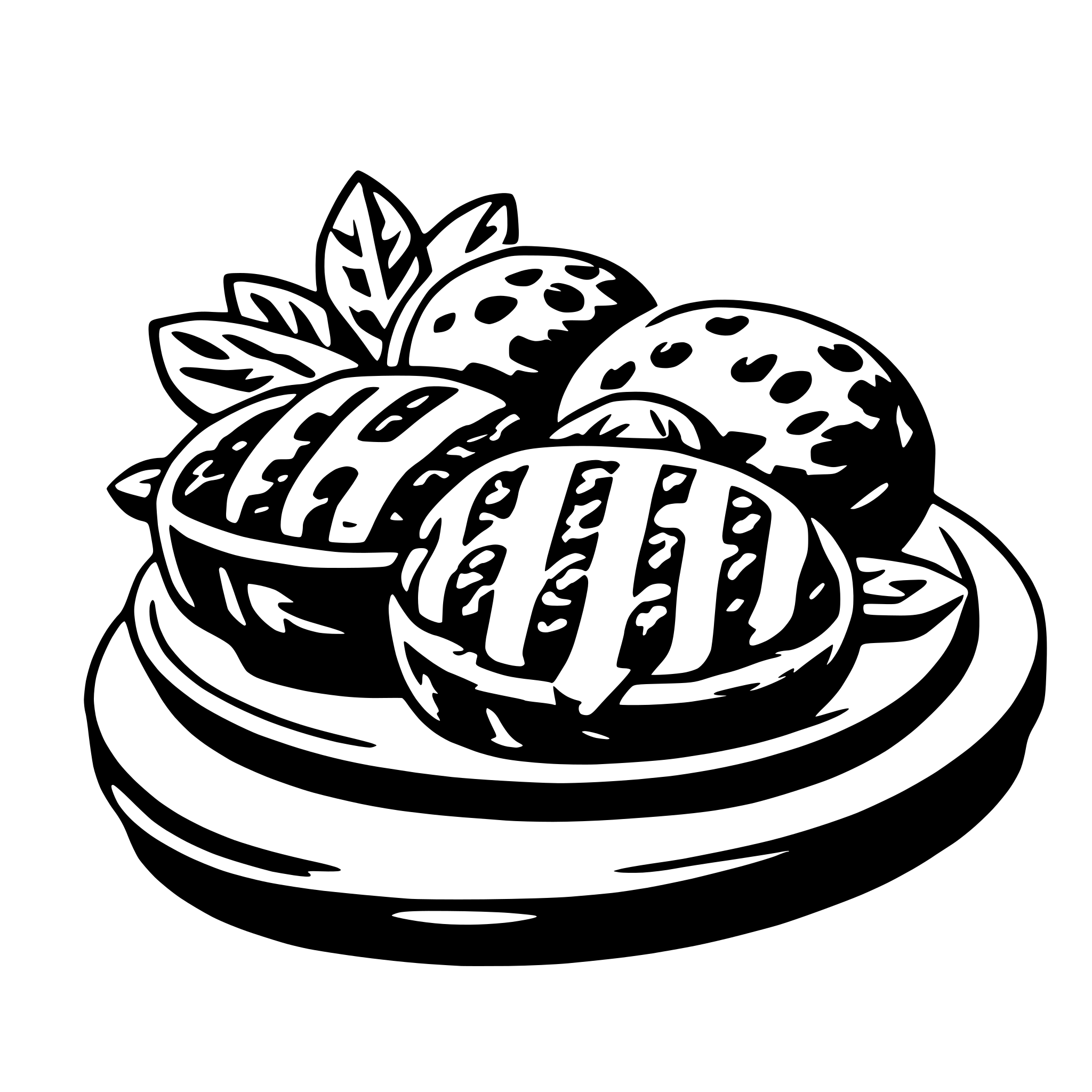 AI-generated SVG of a falafel