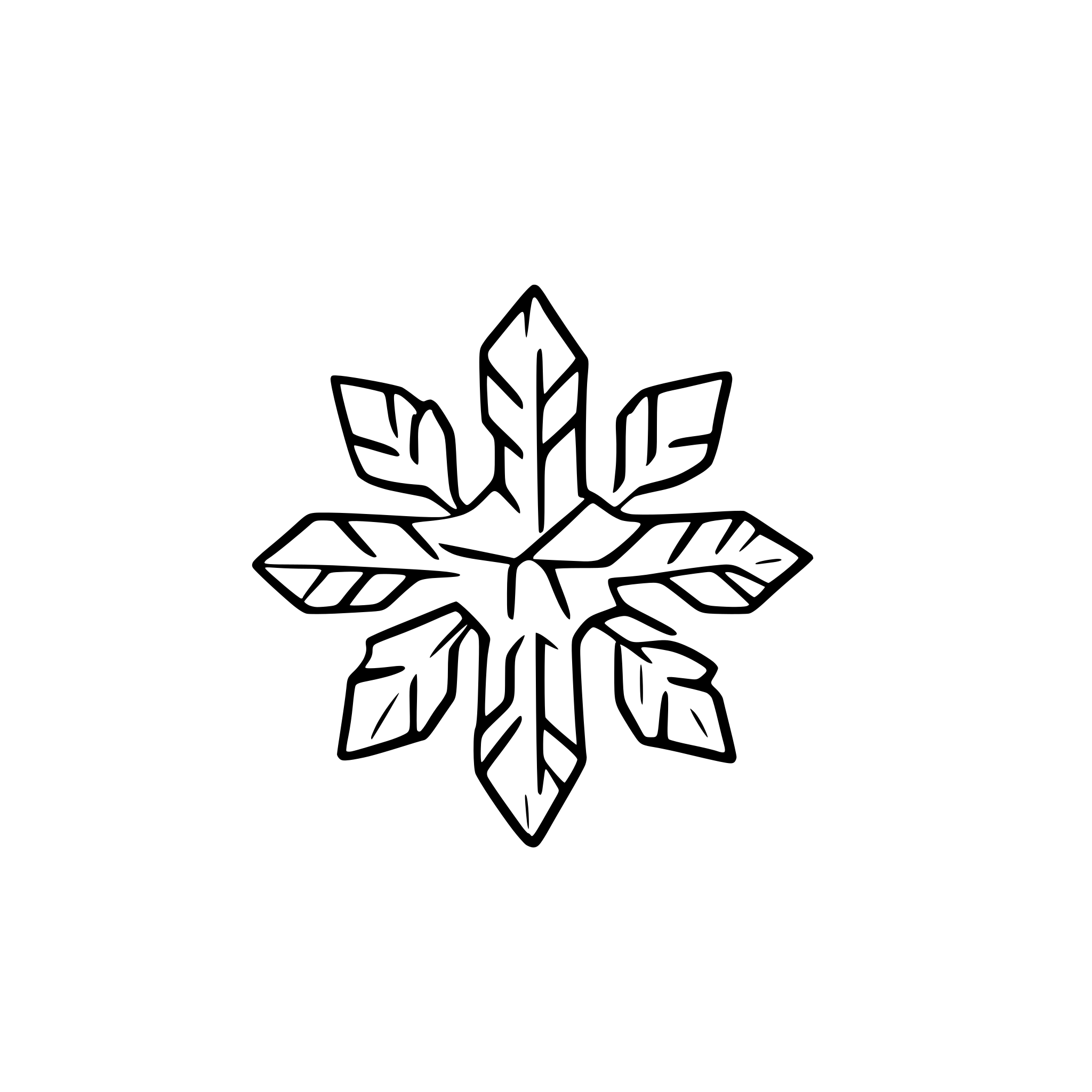 AI-generated SVG of 'christmas snow flake'