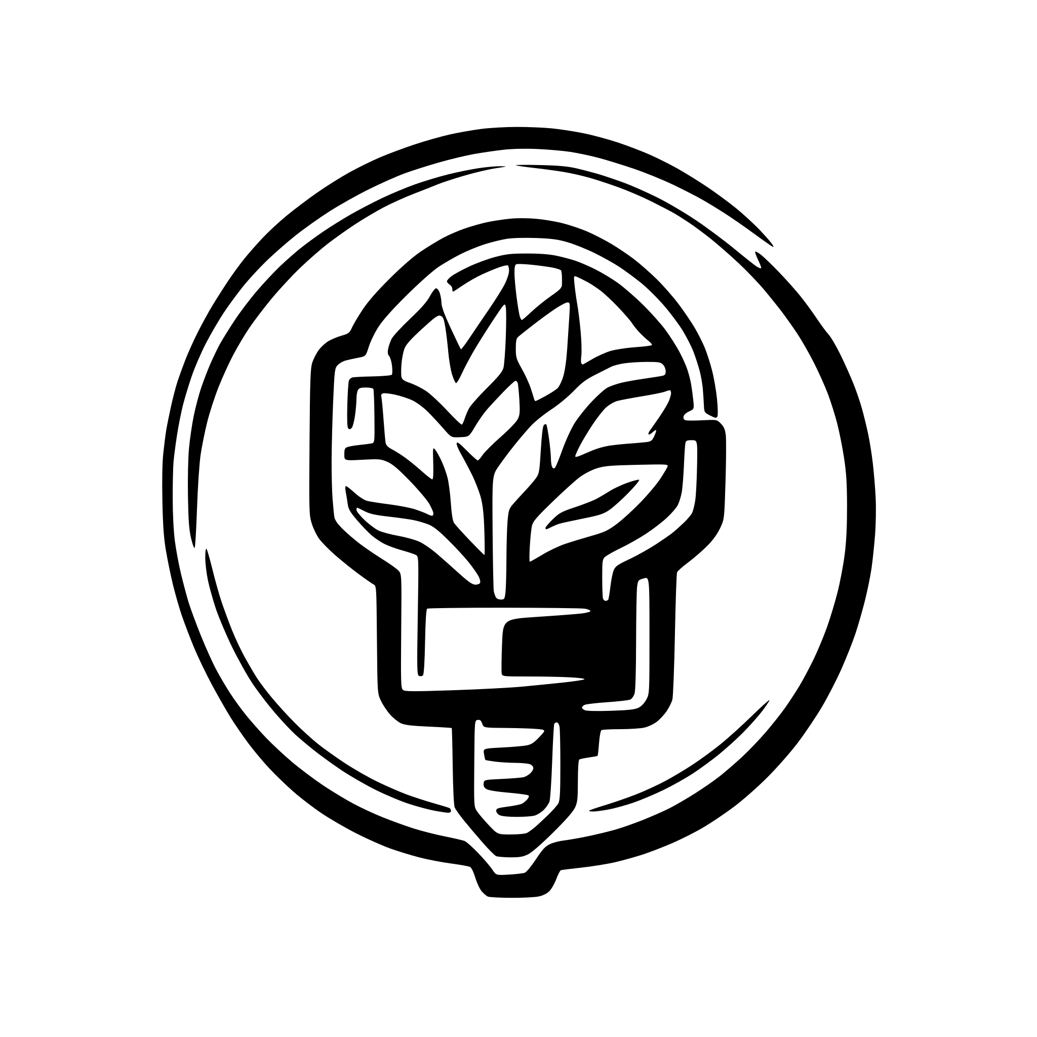 AI-generated SVG of a logo with brain inside rocket