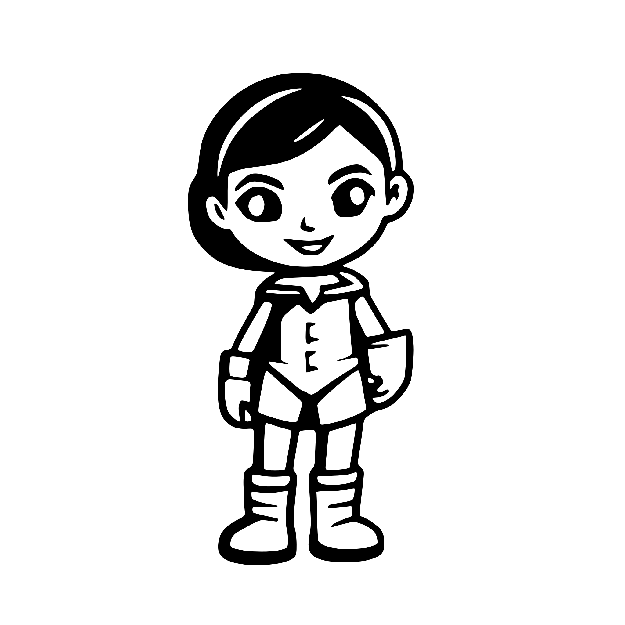 AI-generated SVG of a Create a minimalist, cute, vector-style SVG illustration of a **young superhero mascot** for the Favor.gr platform.  🎨 Style: - Flat design, cartoon-like - Quiet, calm expression (not shouting, no extreme smile) - Soft, friendly face — no mask - Mini/small proportions (like a child-sized hero or chibi-style) - Hands on hips or gentle confident stance  🧢 Outfit: - Simple blue superhero costume - Red cape - Red boots - Yellow or gold belt - No gloves, no mask - **On the chest (t-shirt):** a large,