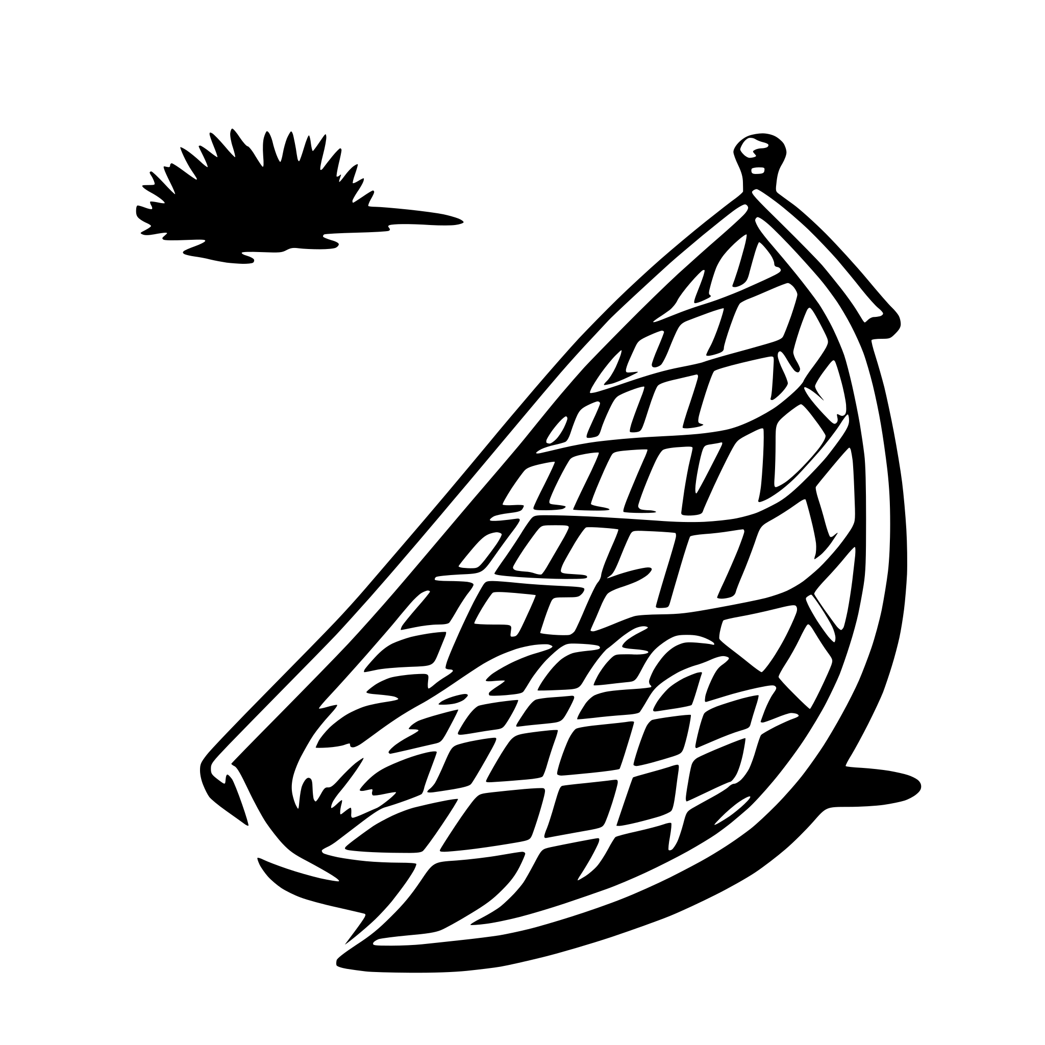 AI-generated SVG of a fishing net