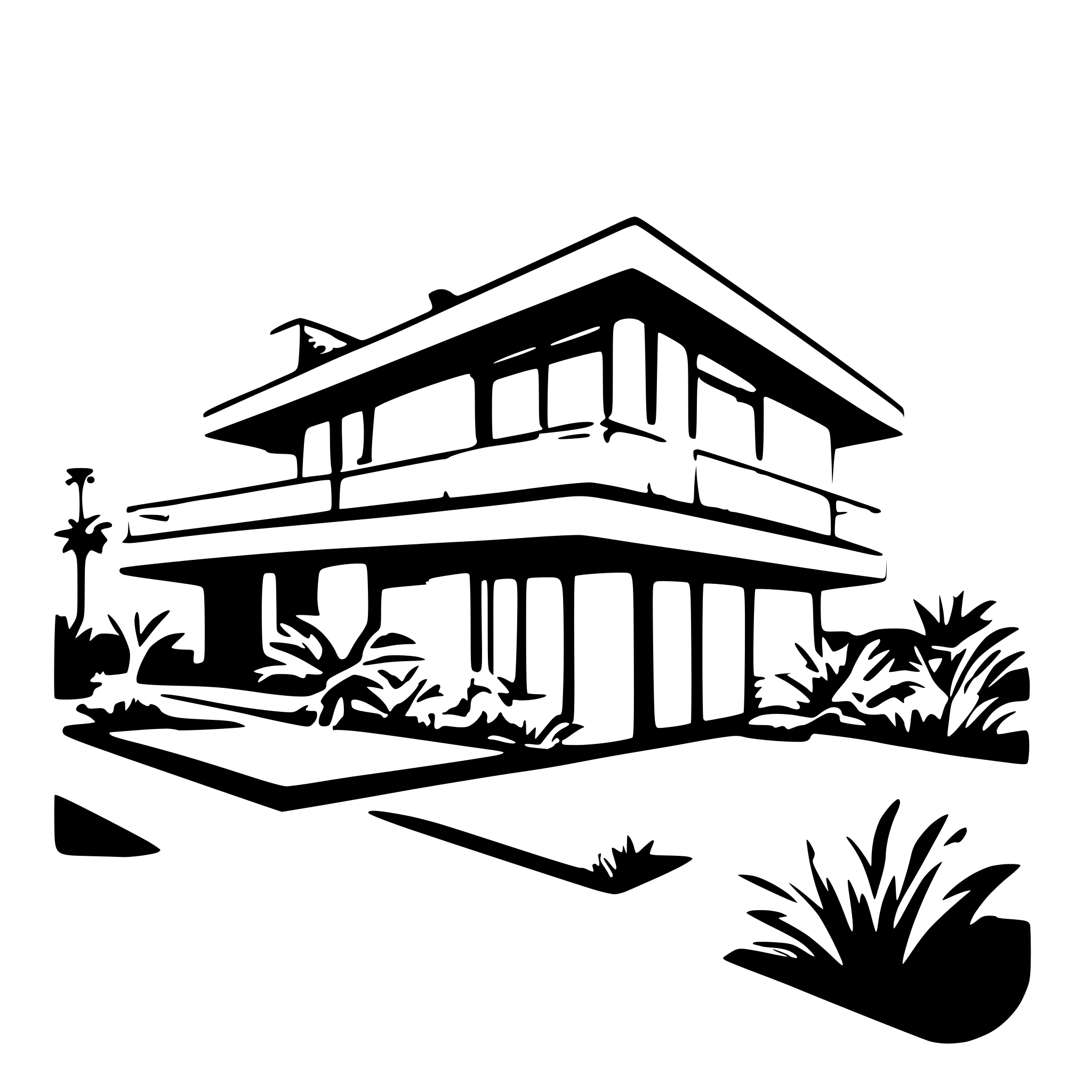 AI-generated SVG of 'Palm Springs house'
