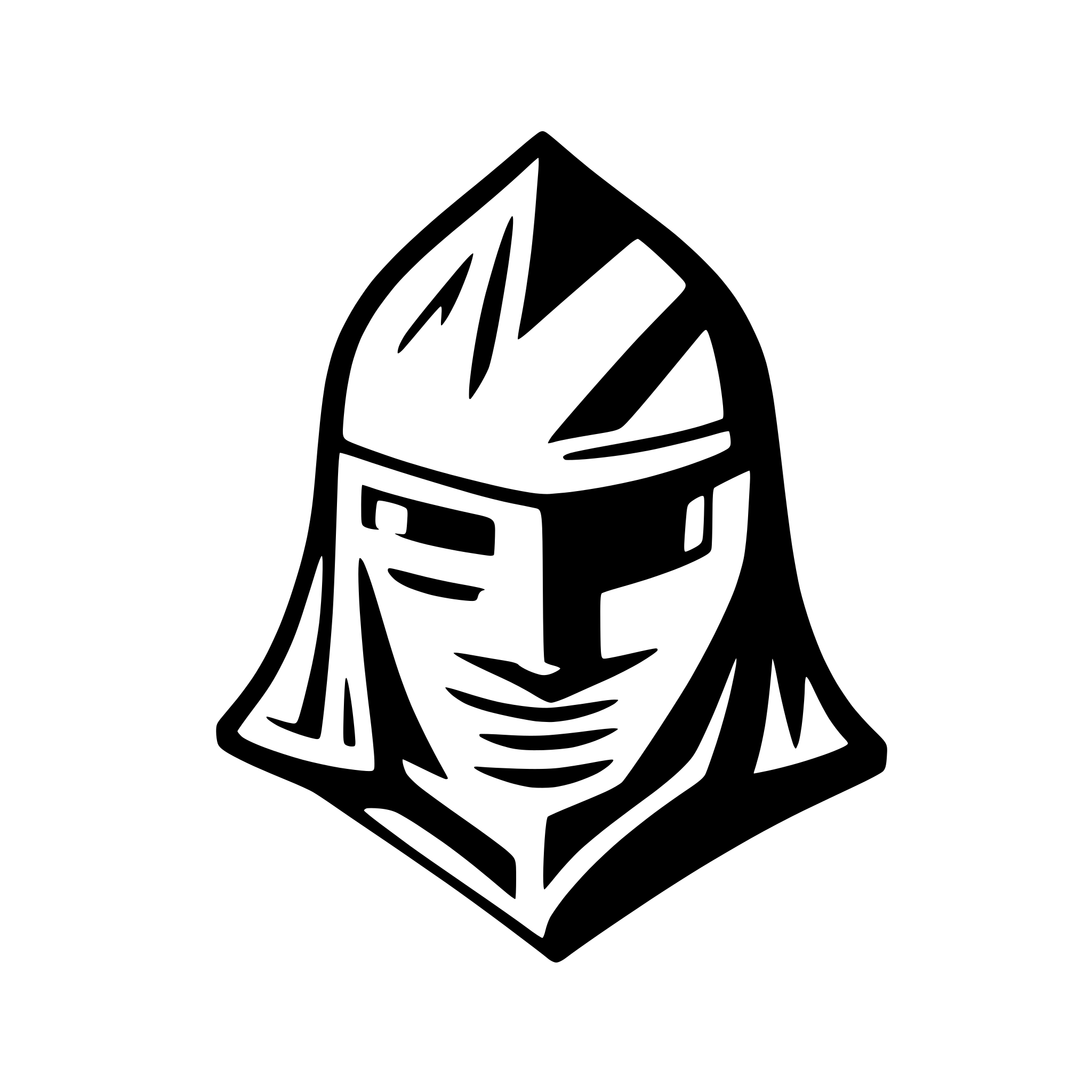 AI-generated SVG of a logo of a japanese samourai helmet. geometric. very minimalist