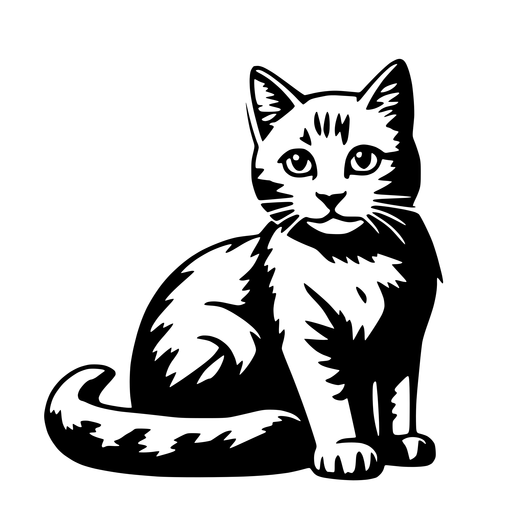 AI-generated SVG of a cat