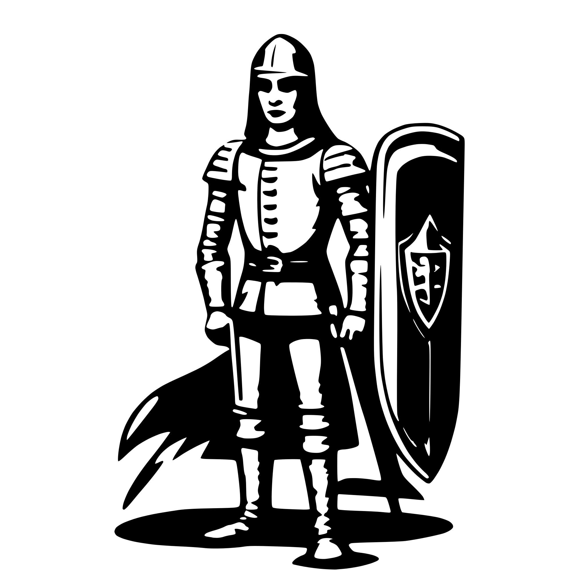 AI-generated SVG of a Shiled Guard