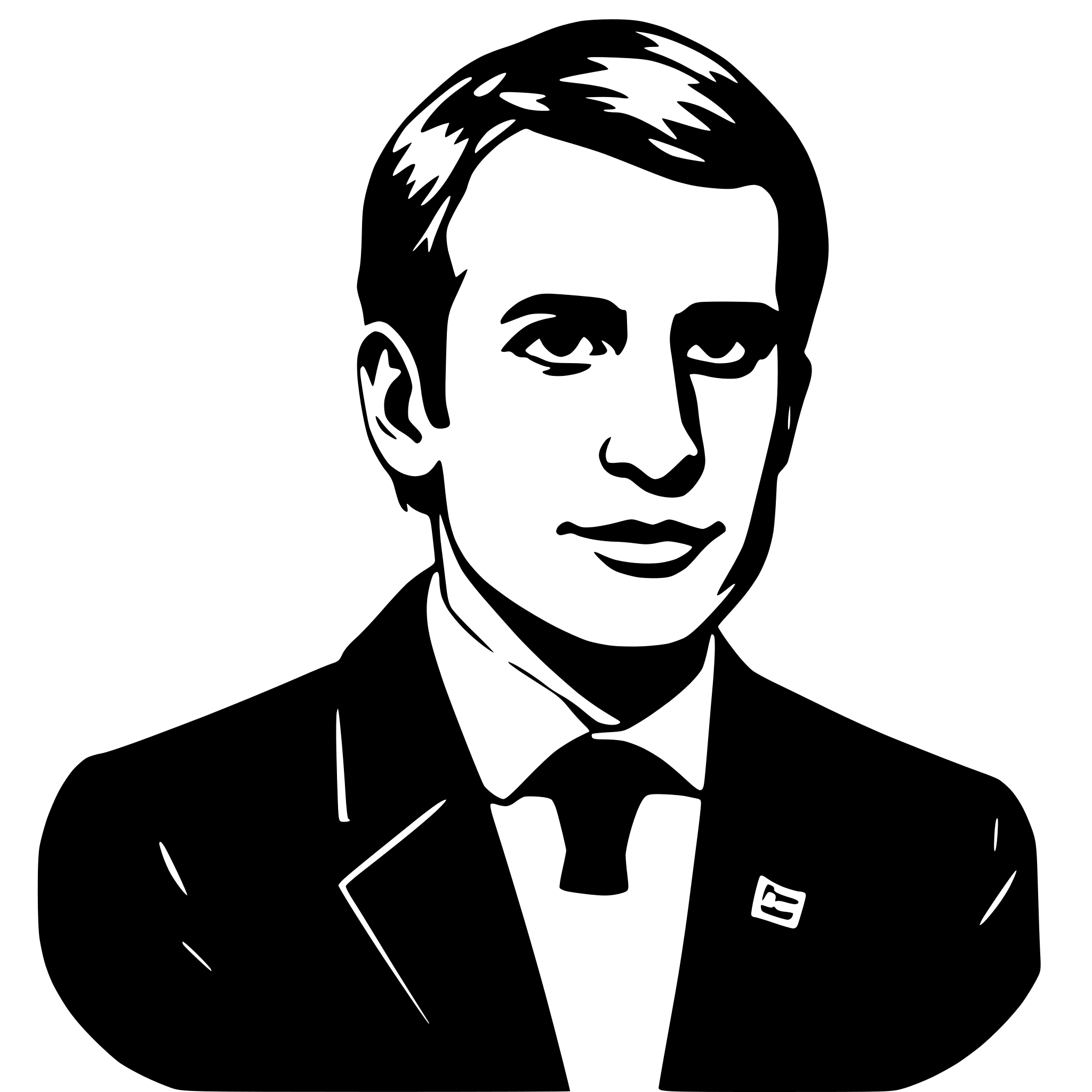 AI-generated SVG of 'Macron'