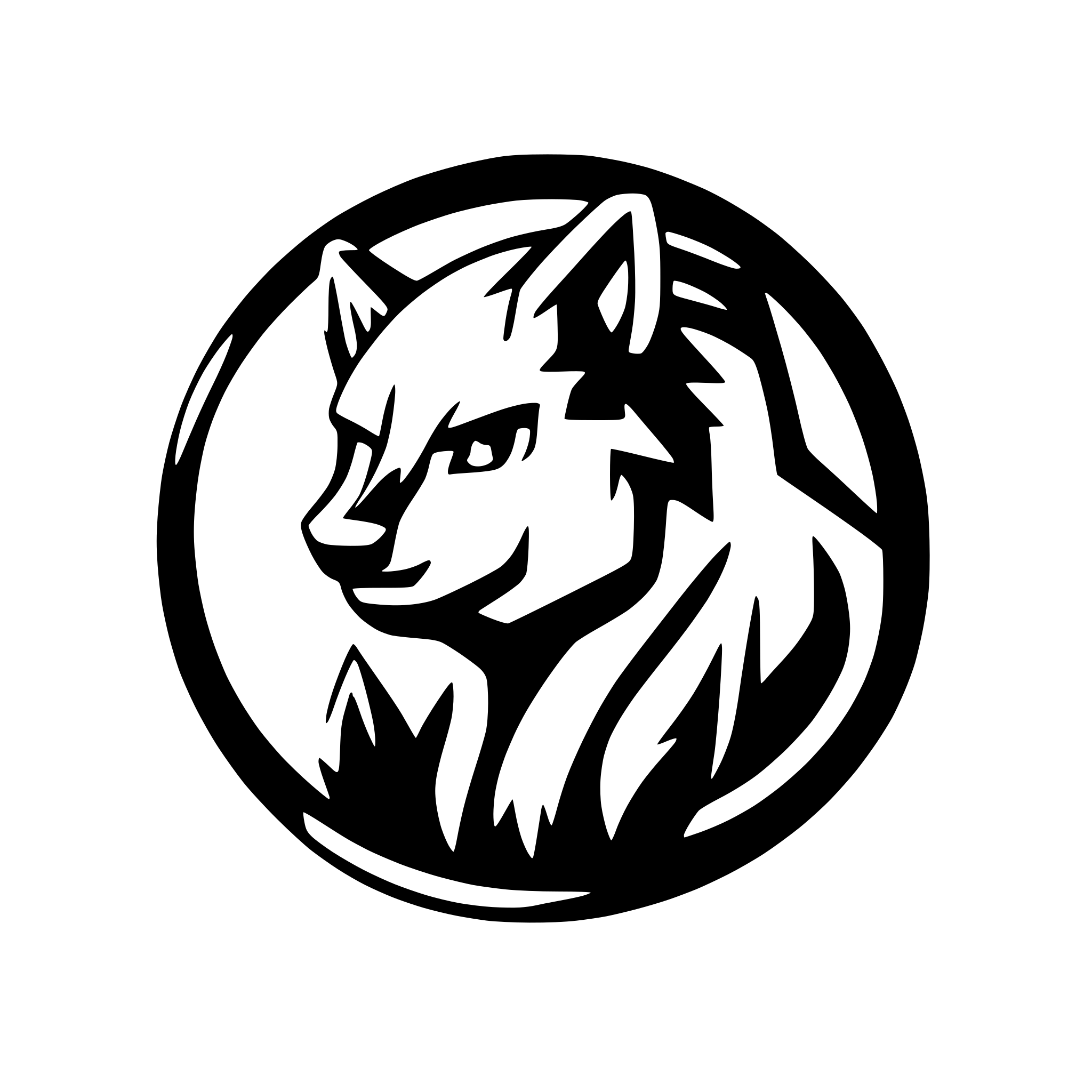 AI-generated SVG of a wolf
