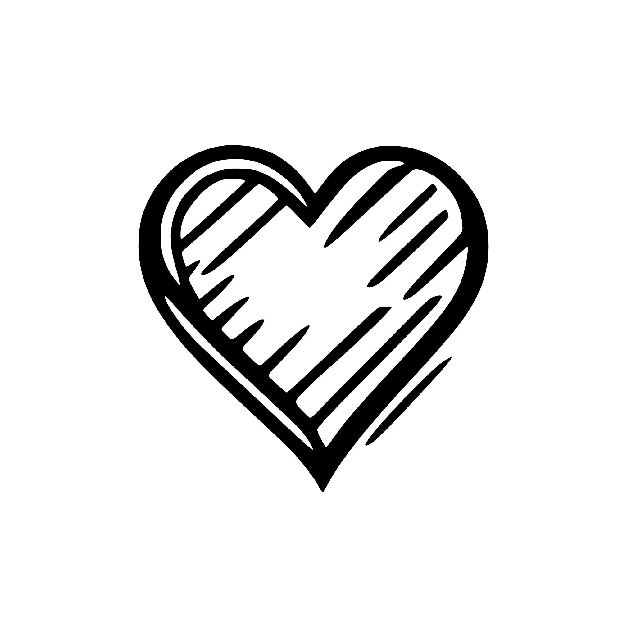 AI-generated SVG of a An icon of a heart with a line of the heartbeat going into a circle