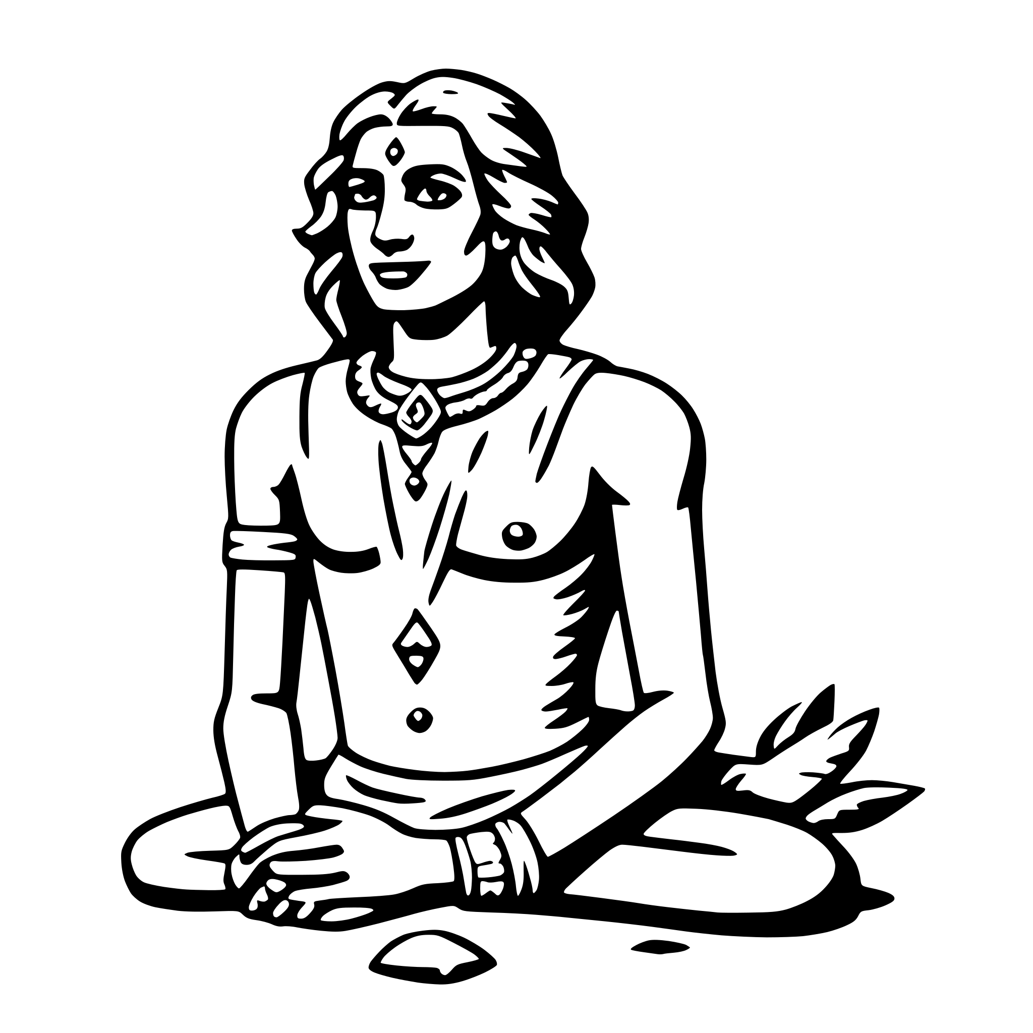 AI-generated SVG of a varuna