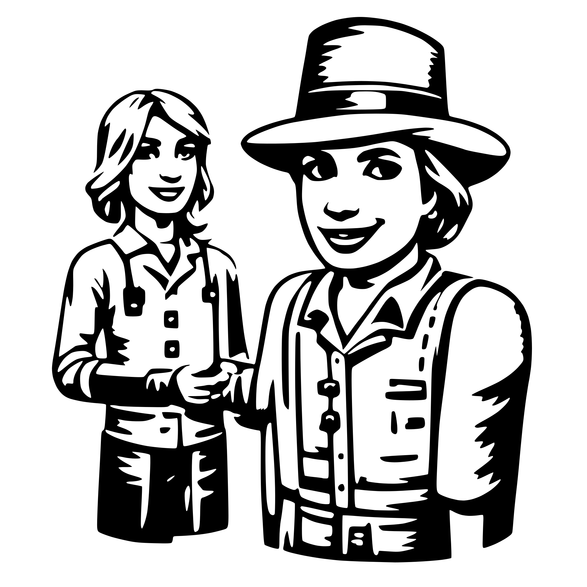 AI-generated SVG of 'MORE THAN TWO FARMER COMMUNICATION'