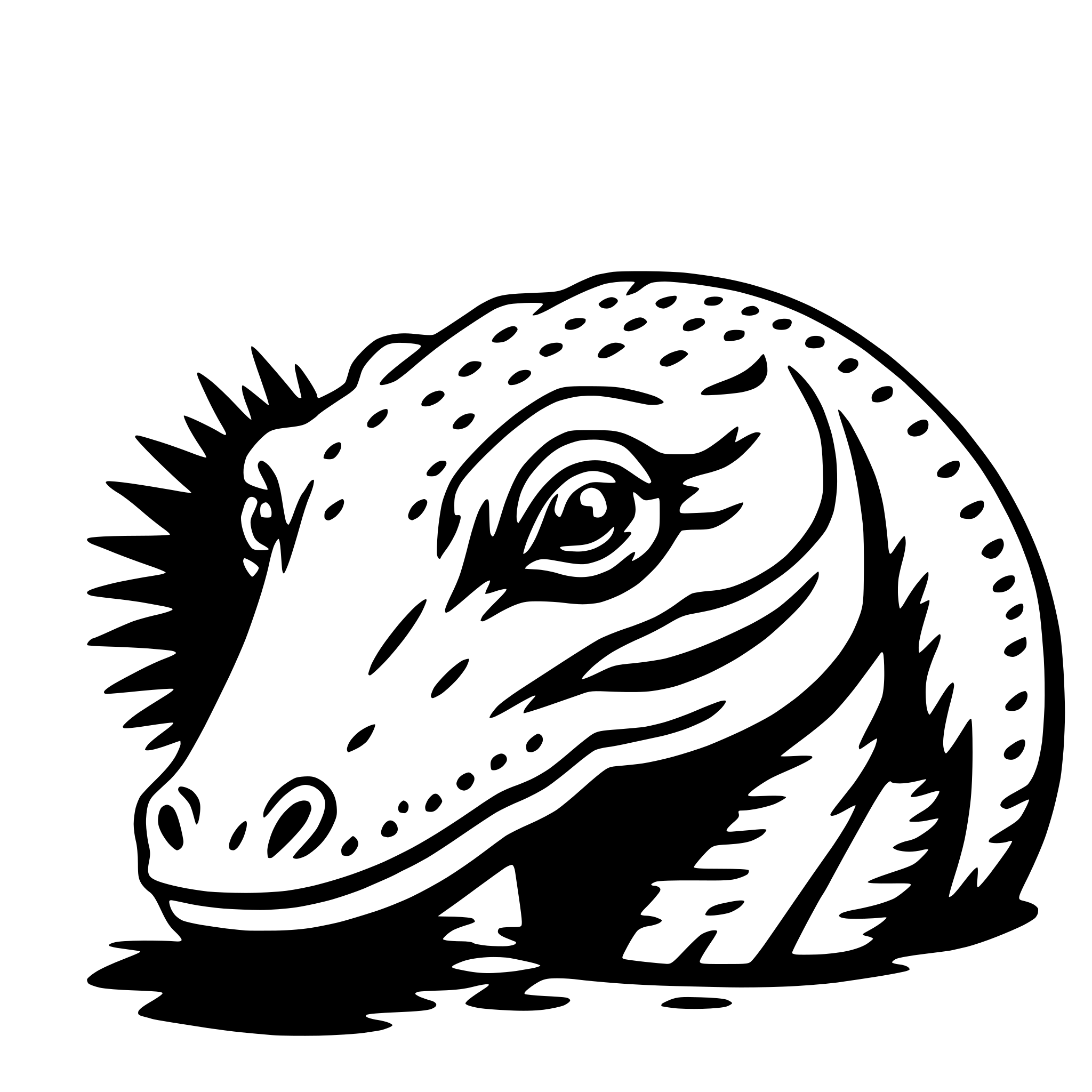 AI-generated SVG of 'komodo dragon'