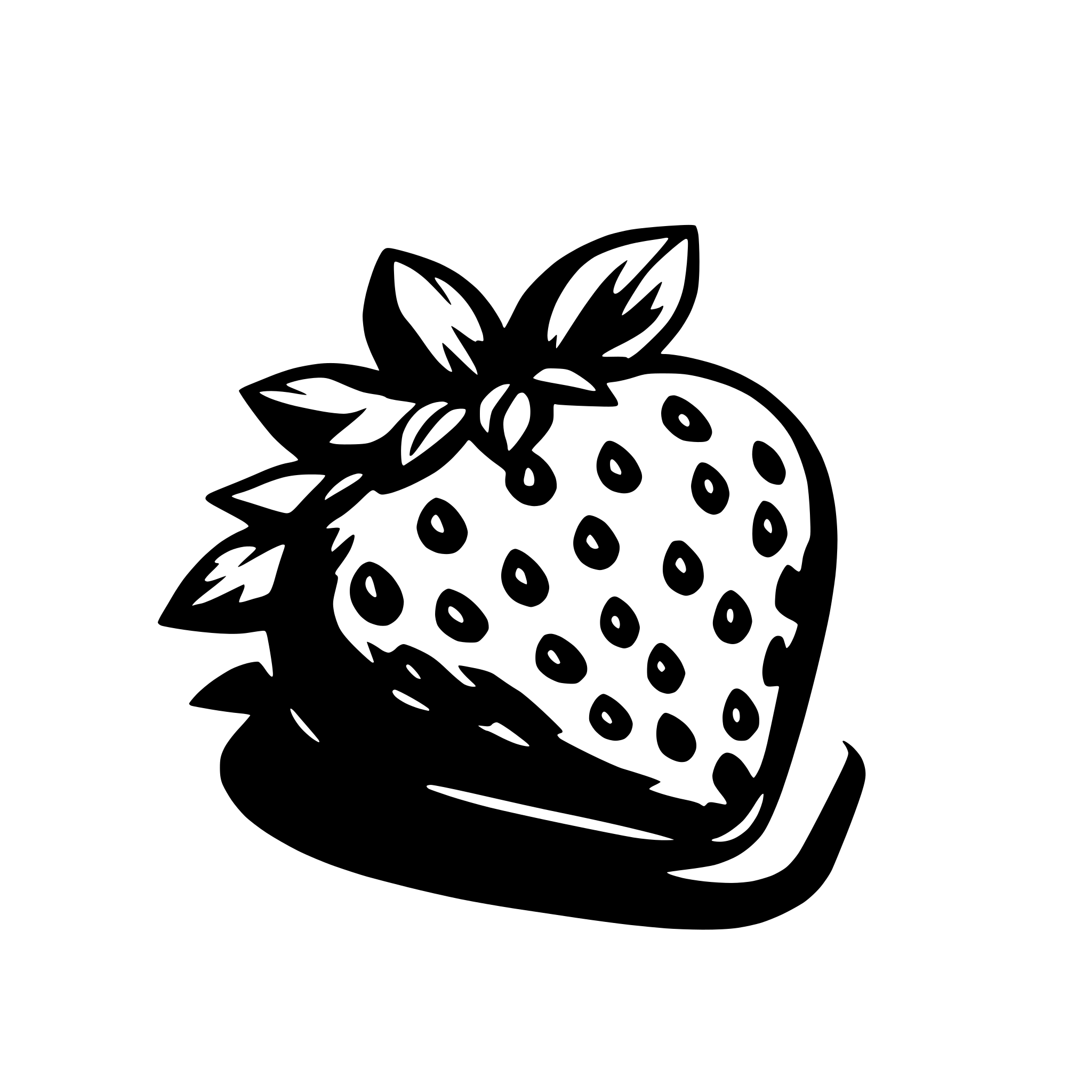 AI-generated SVG of a strawberry