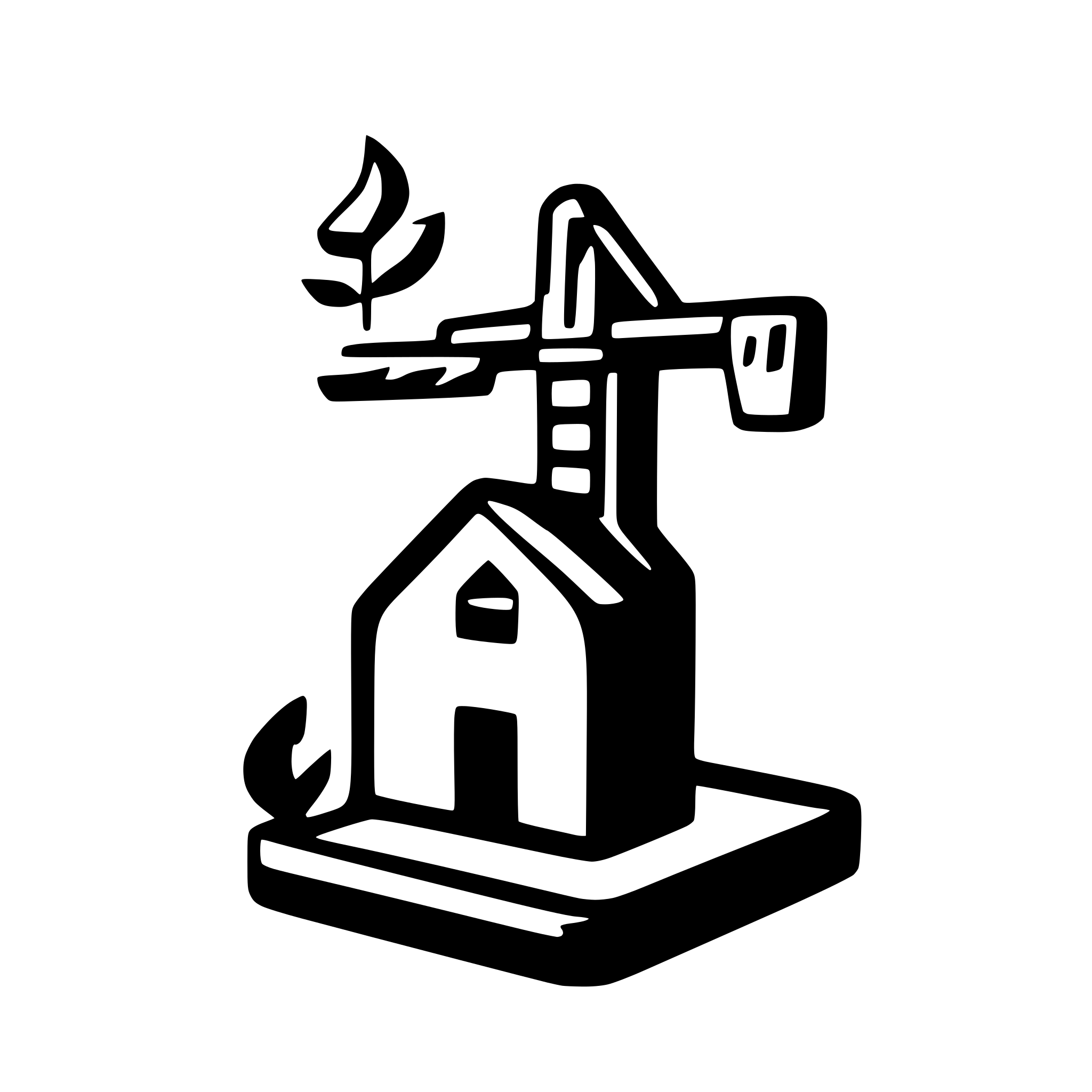 AI-generated SVG of a construction of a house