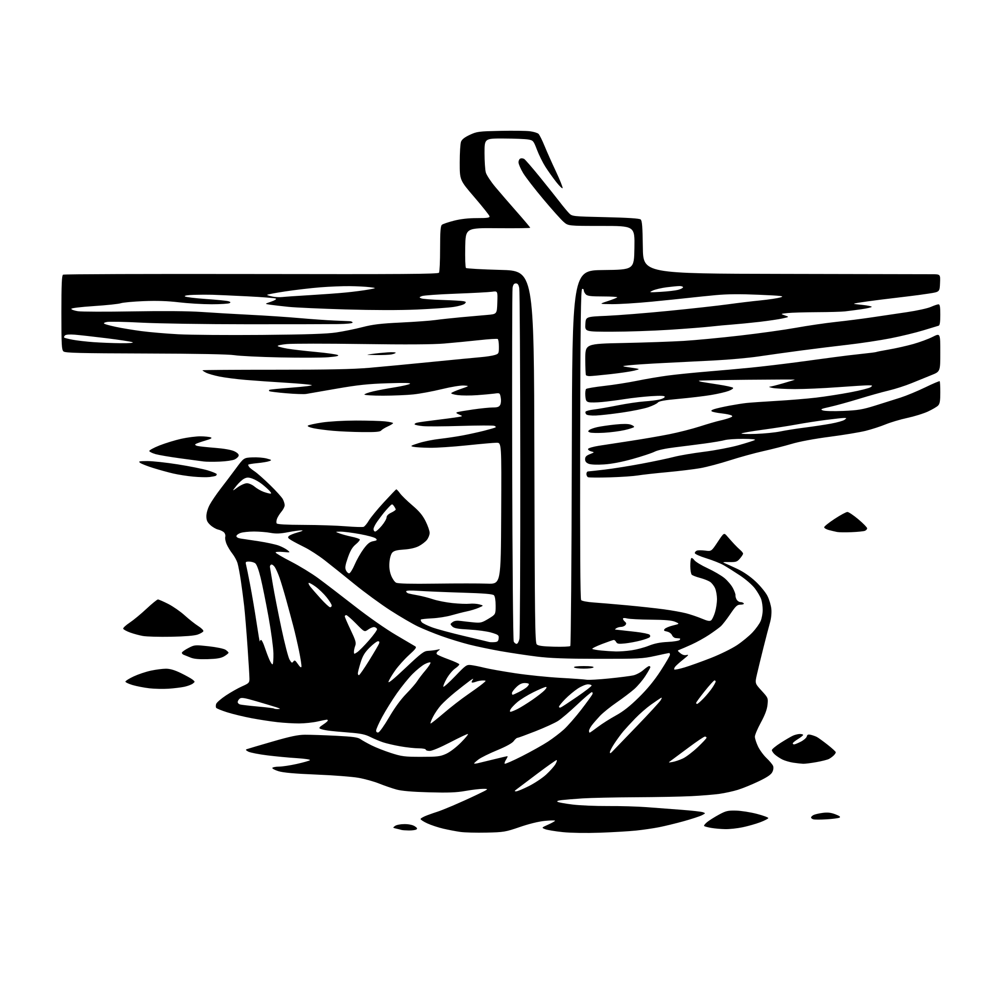 AI-generated SVG of a saltwater serenity letter S