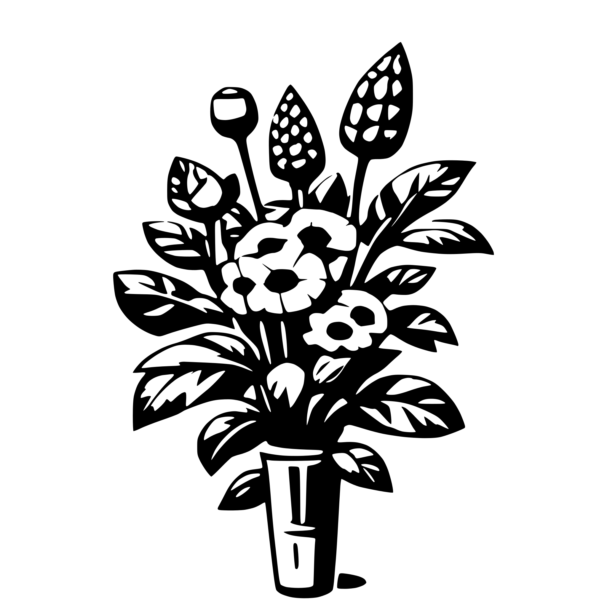 AI-generated SVG of 'bouqutin'
