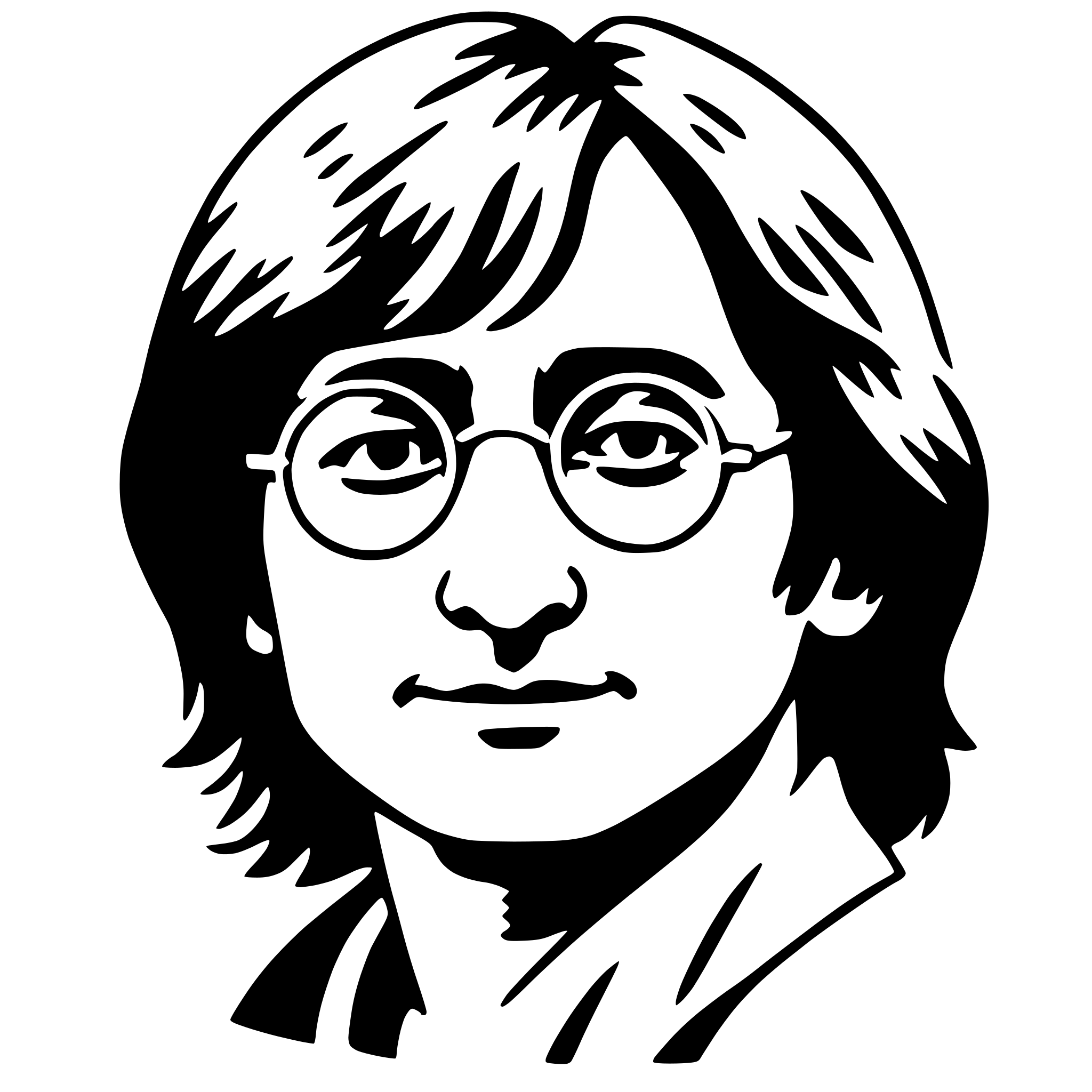 AI-generated SVG of 'john lennon'