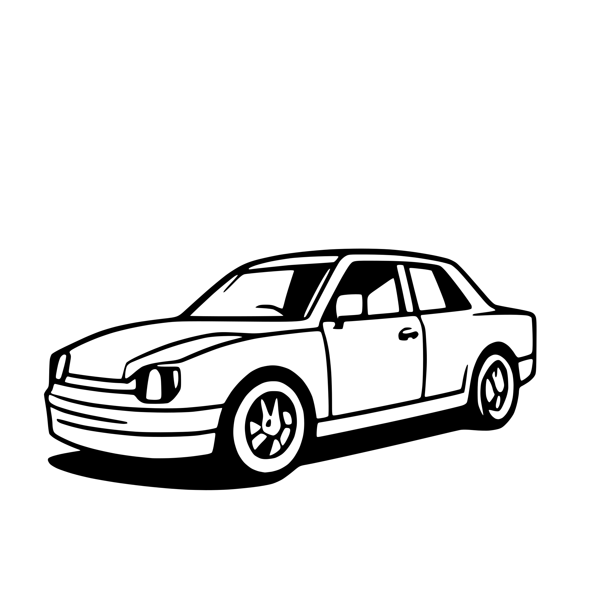 AI-generated SVG of 'sedan simple svg side view'
