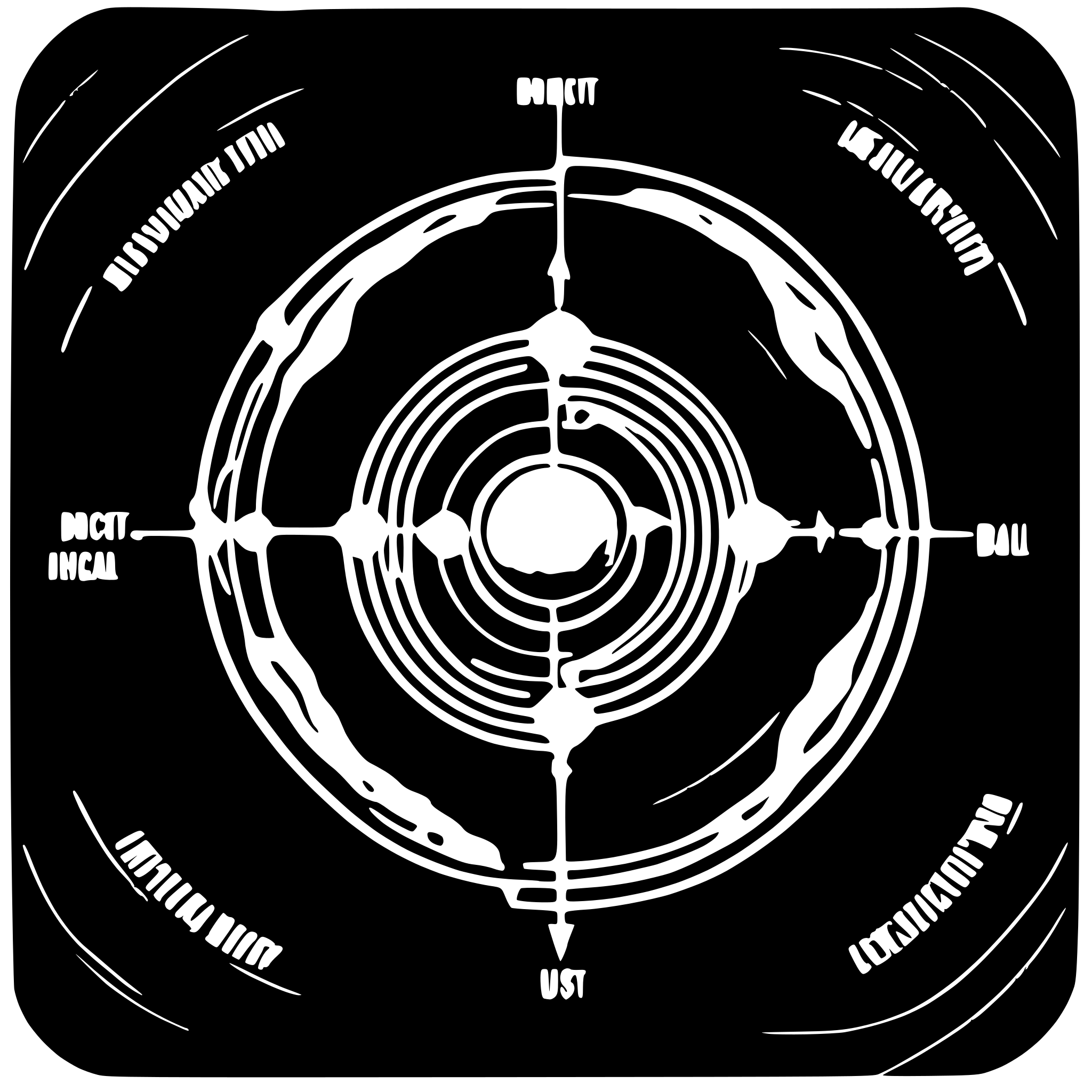 AI-generated SVG of a schematic diagram about direct pathway and indirect pathway of basal nucleus