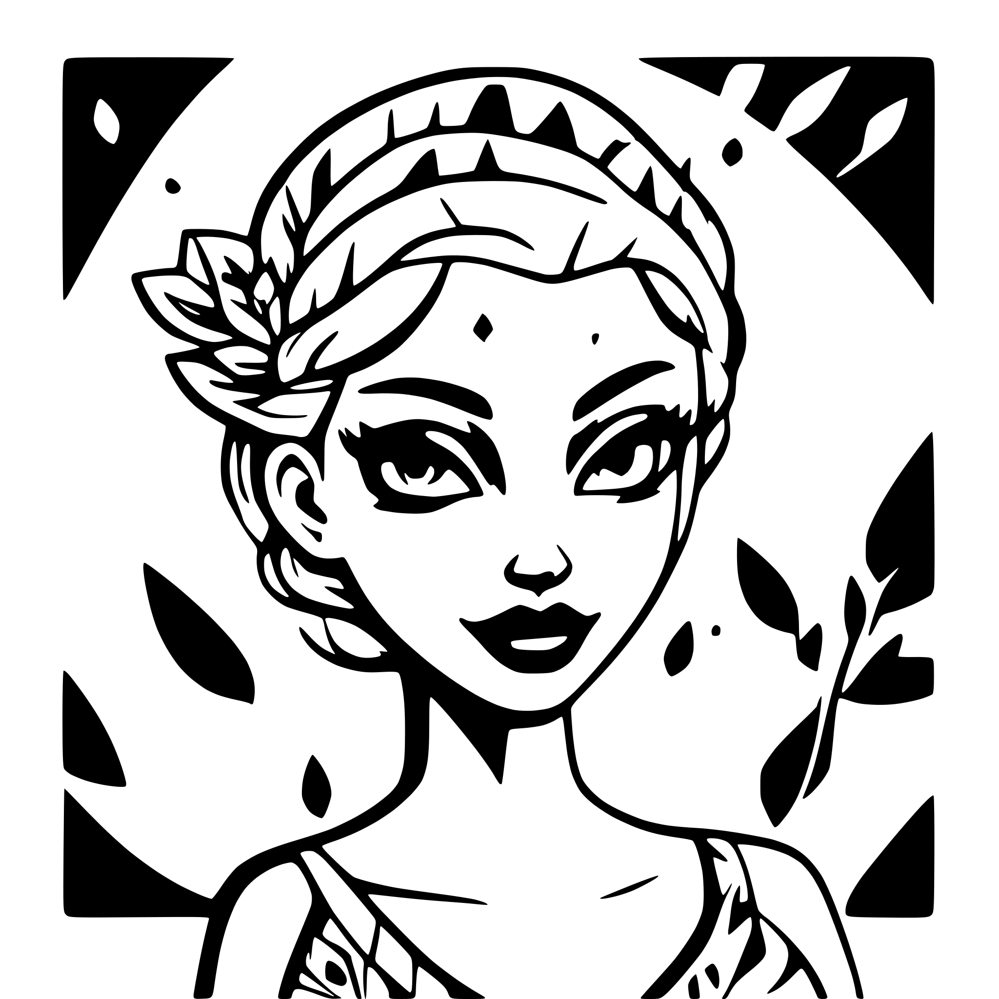 AI-generated SVG of 'queen card retro pop style'