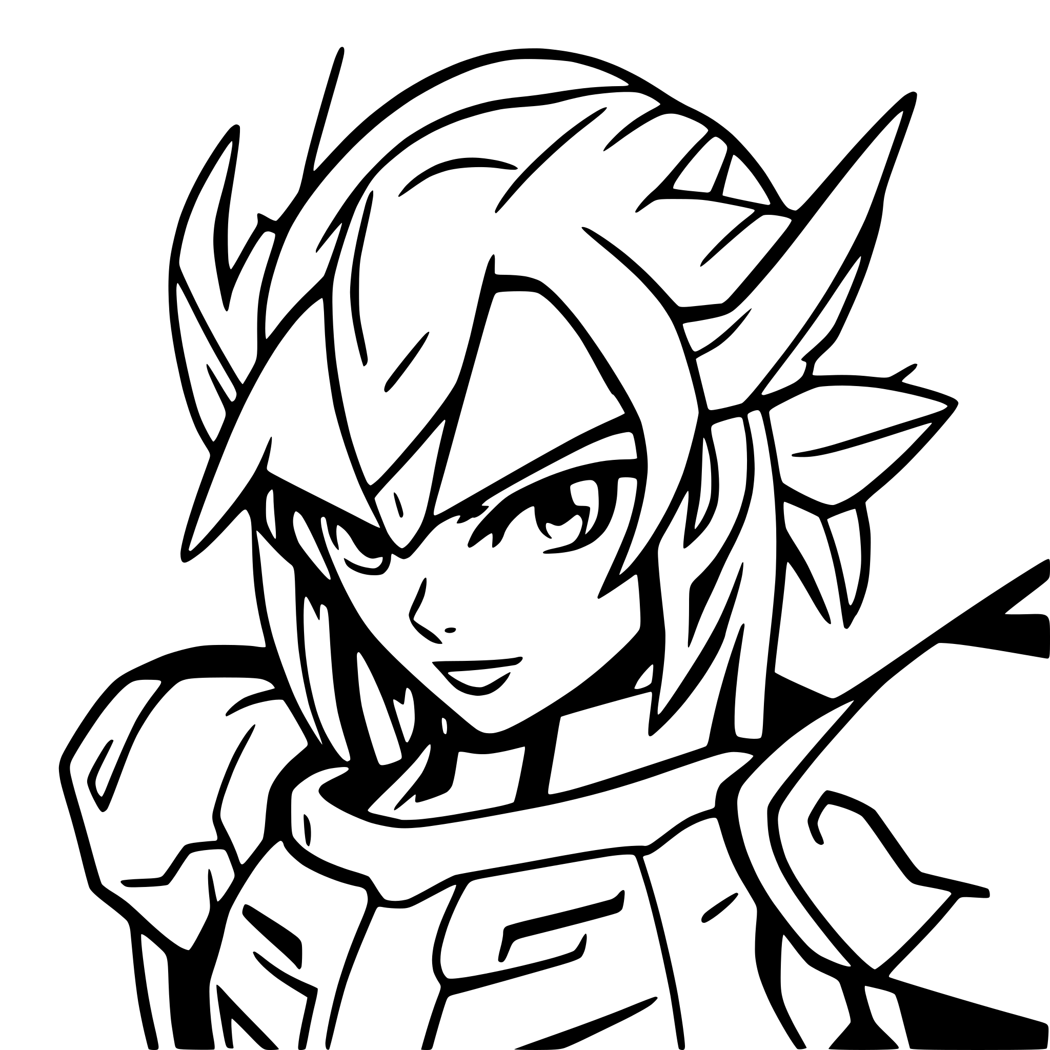 AI-generated SVG of 'gundam seed'