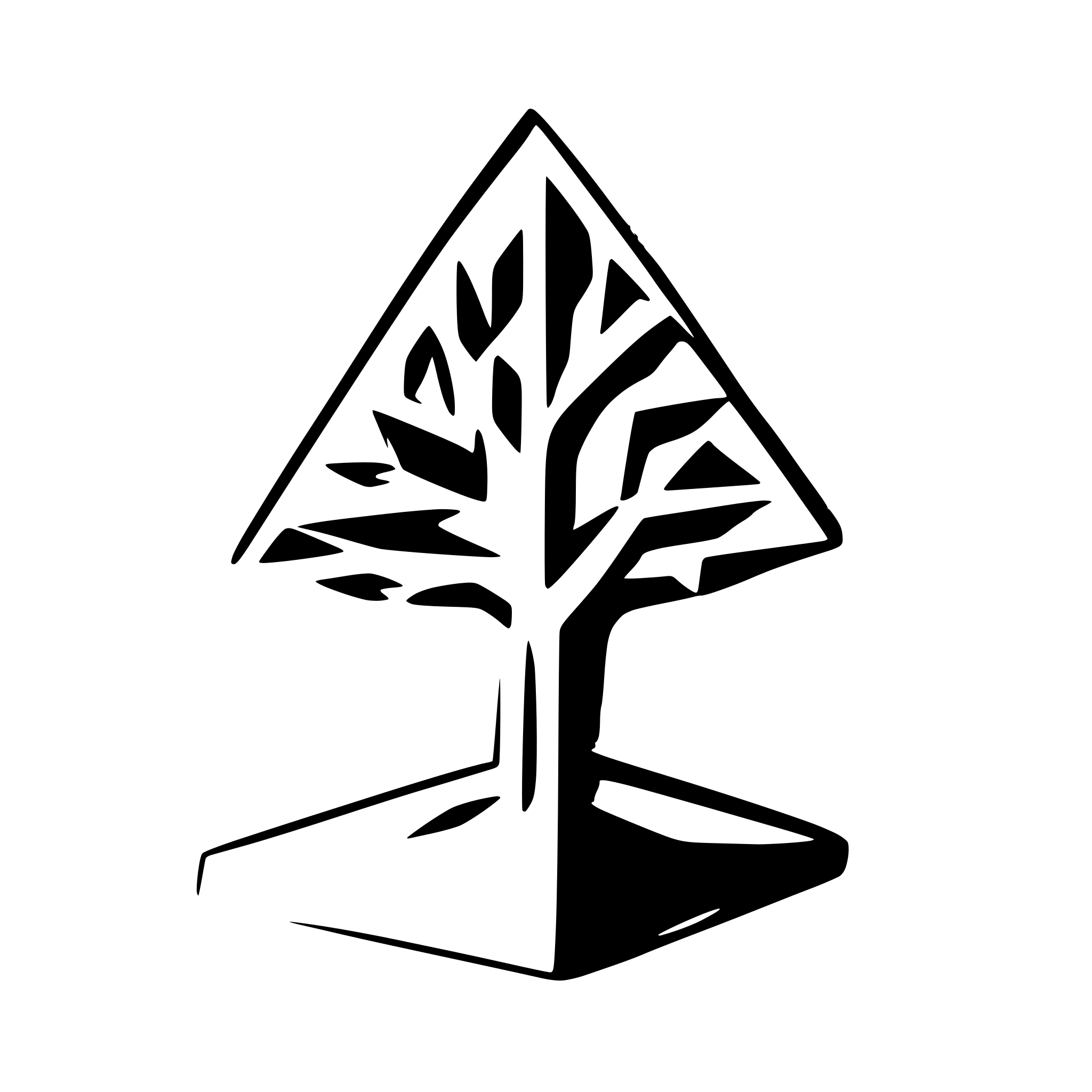 AI-generated SVG of a tree made of triangles
