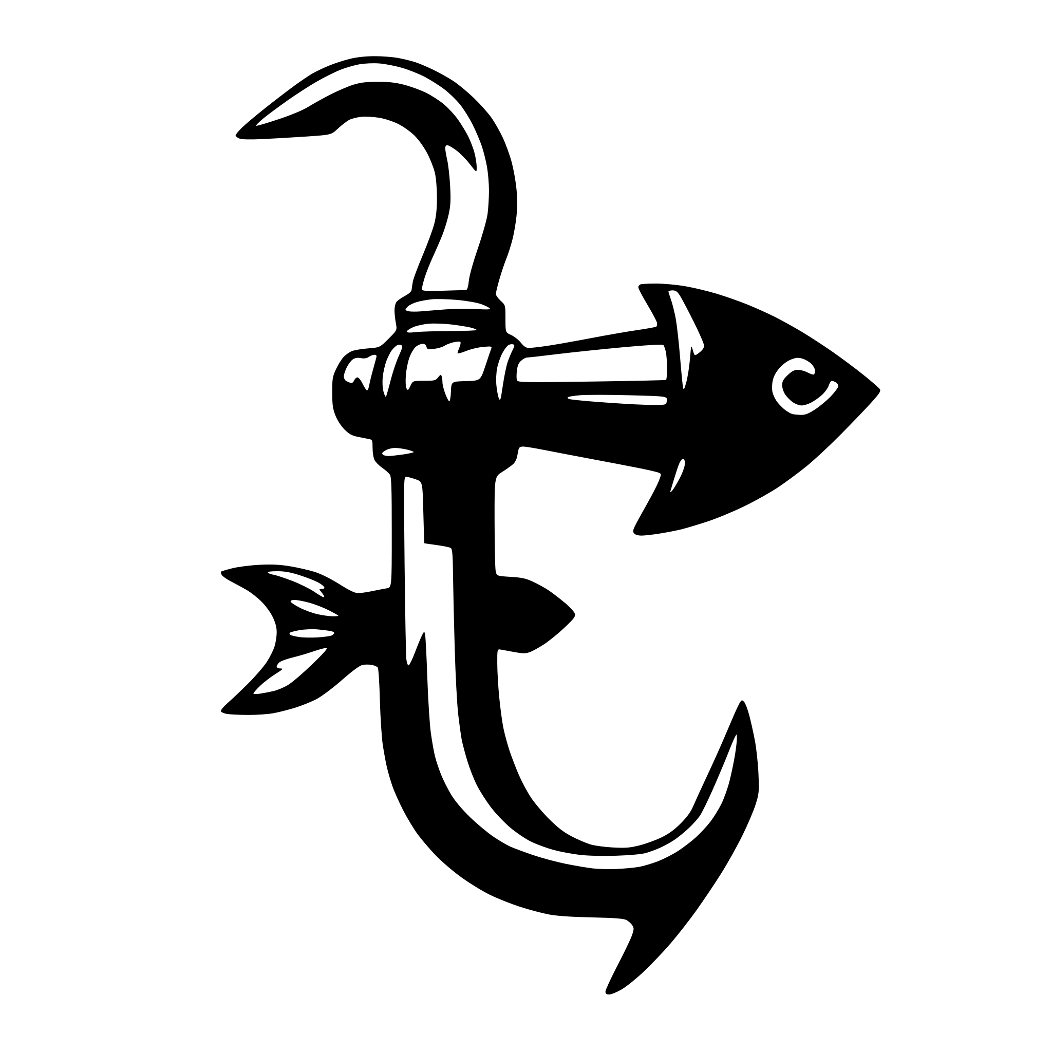 AI-generated SVG of a Fishing hook