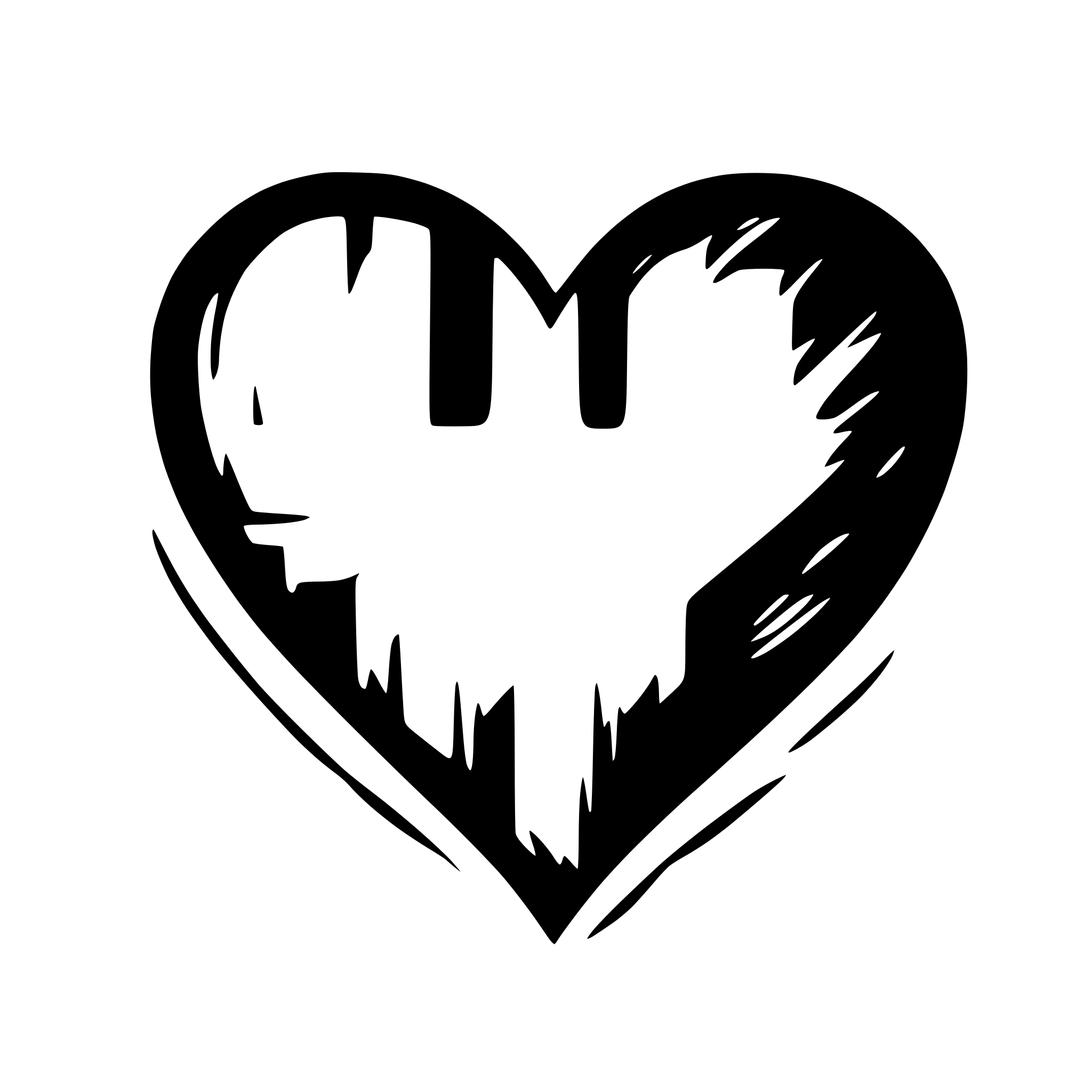 AI-generated SVG of a heart shape and h