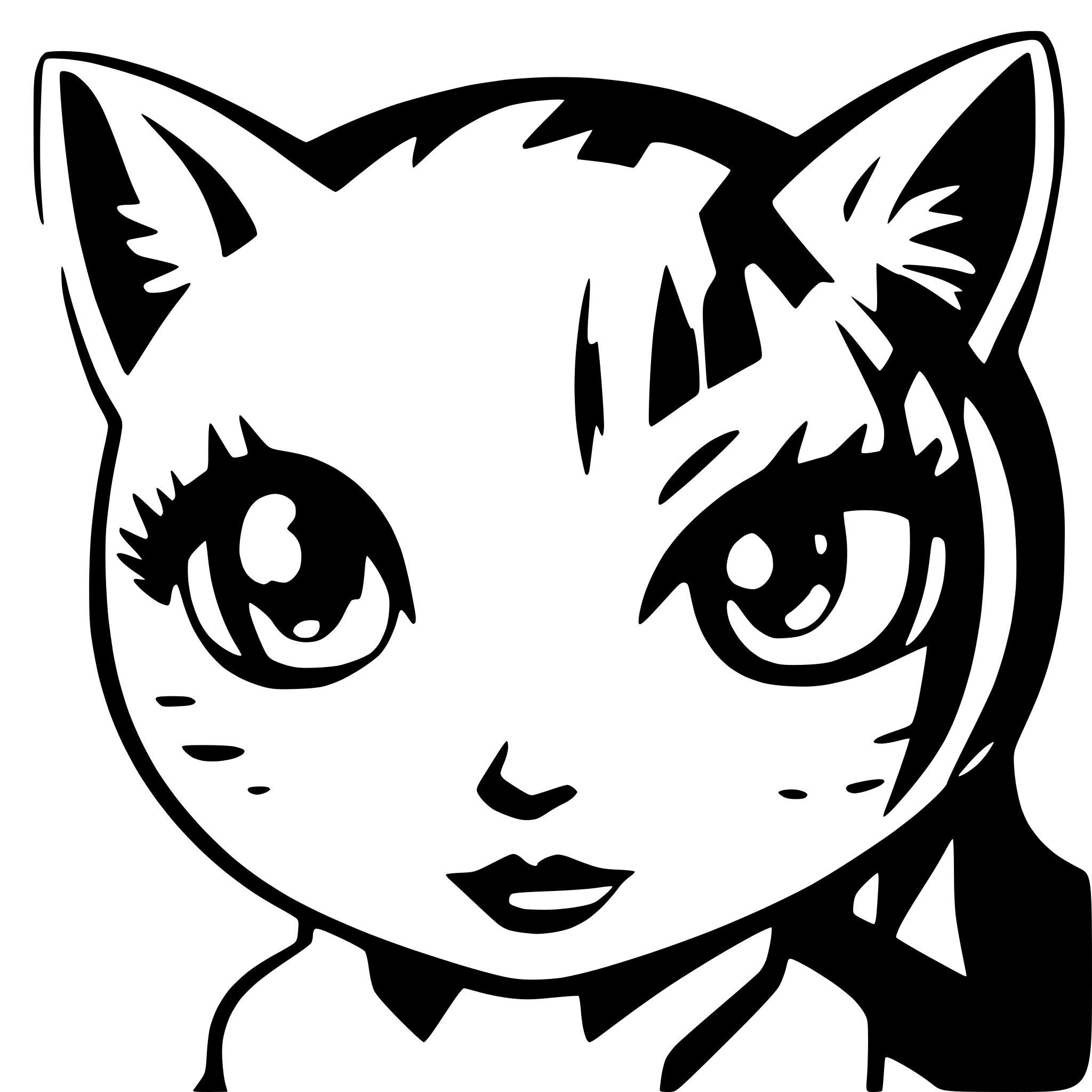 AI-generated SVG of a Süße Katze, große augen, zum verlieben