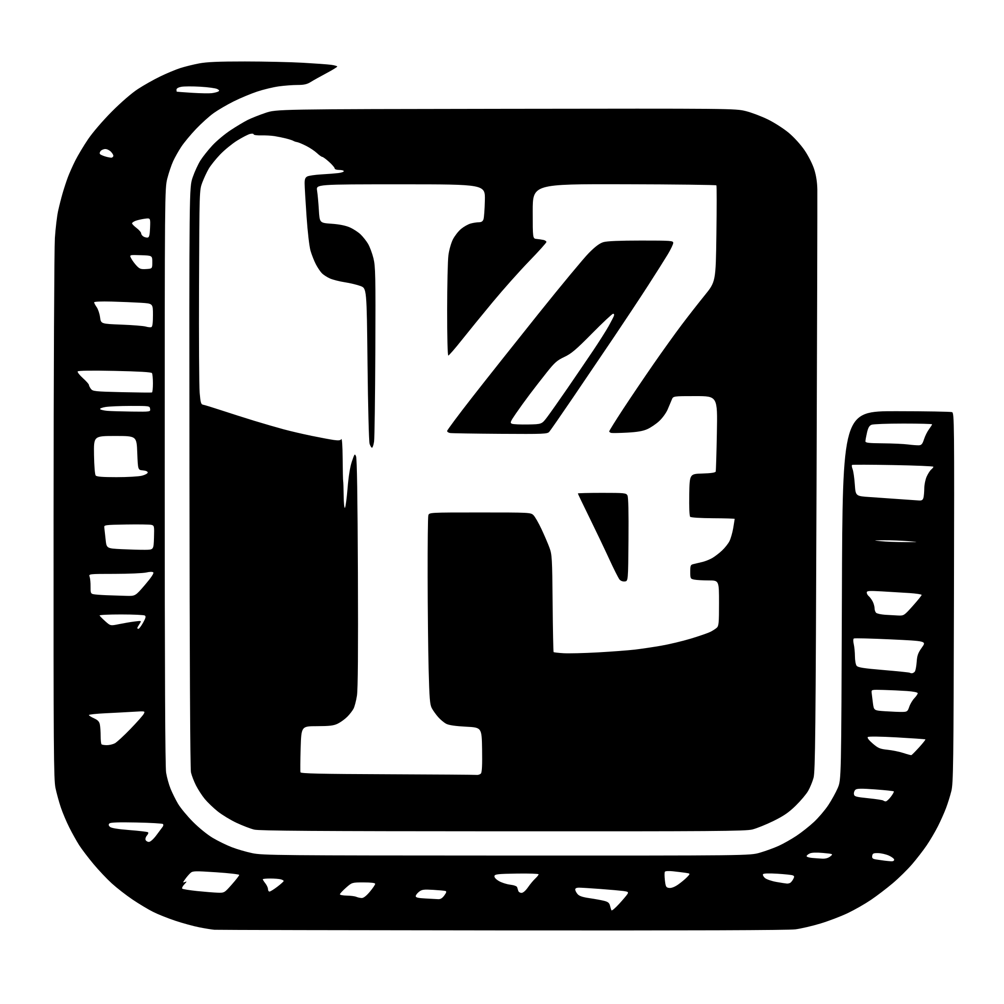 AI-generated SVG of a square with block K letter in it