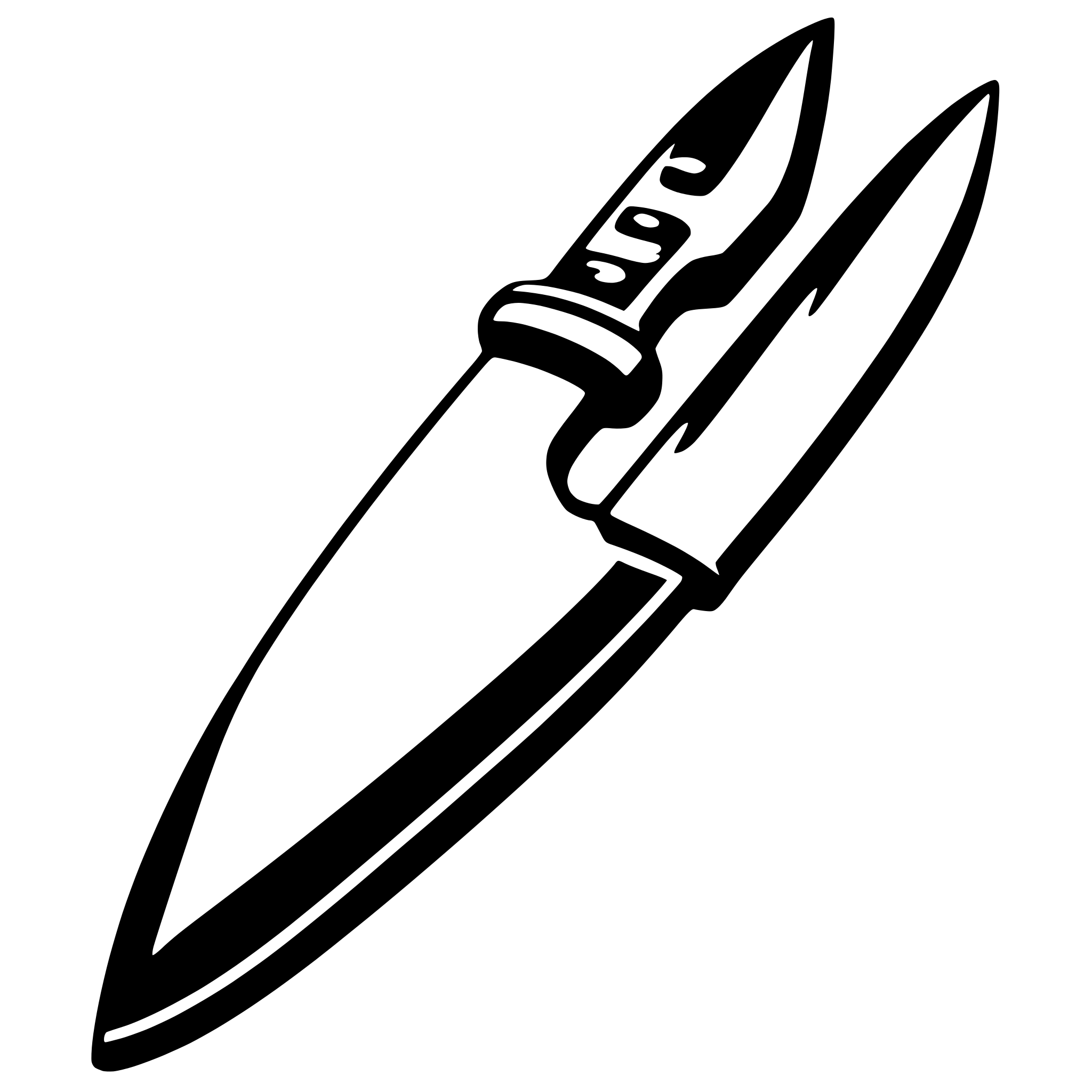 AI-generated SVG of a kitchen knife