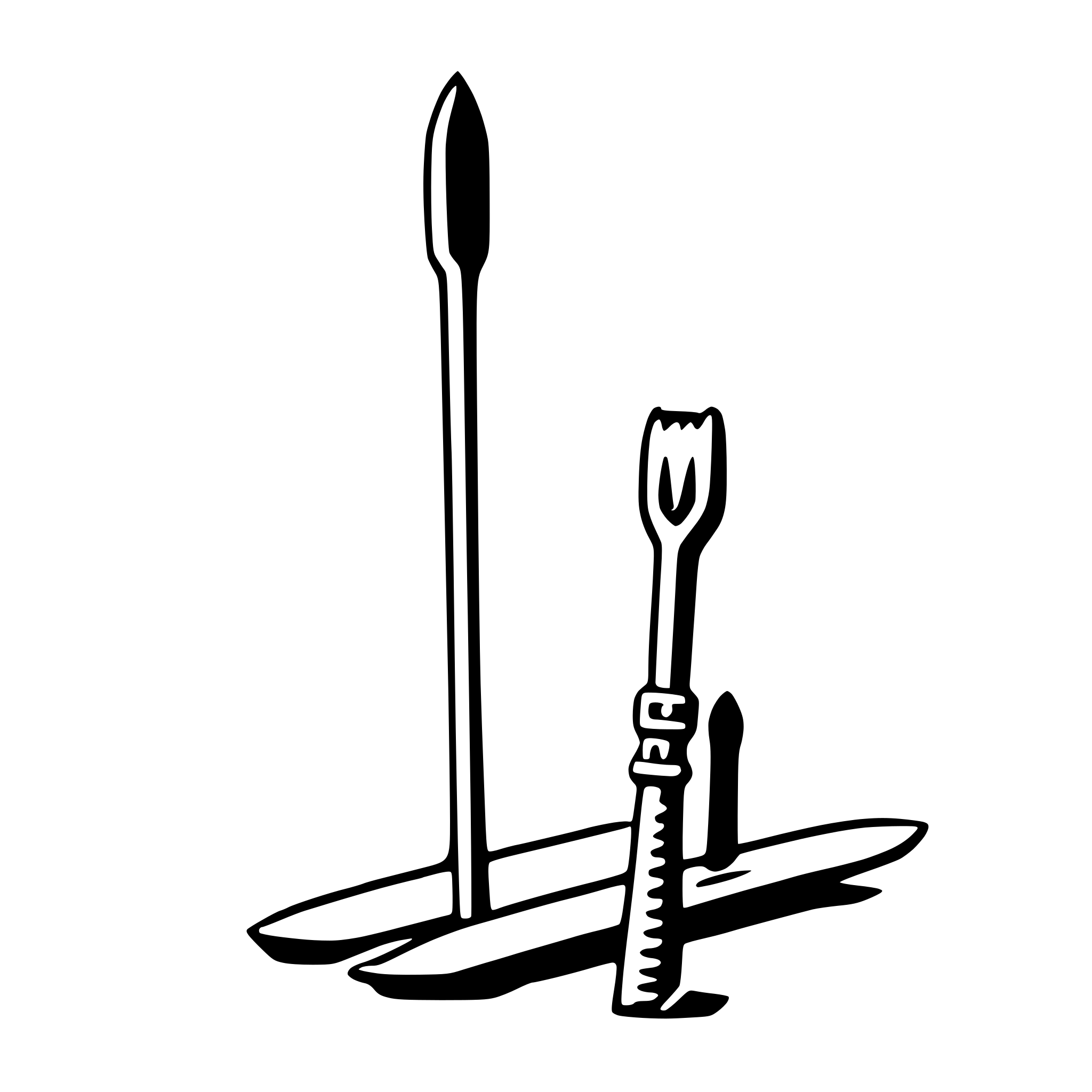 AI-generated SVG of a skis