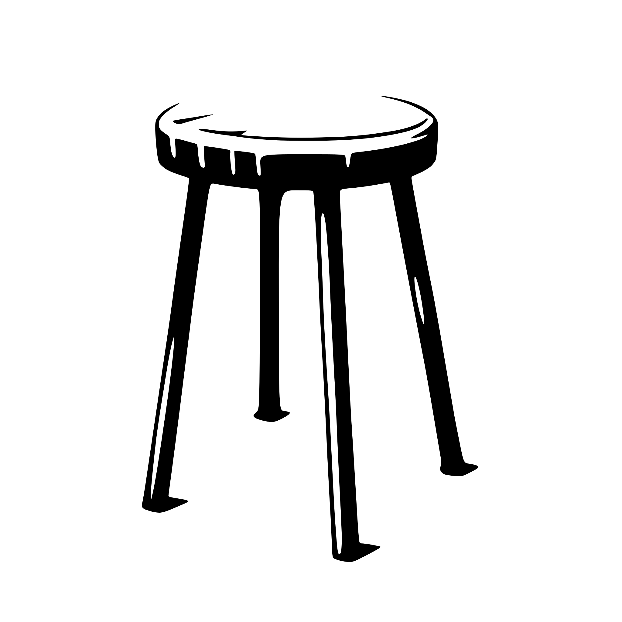 AI-generated SVG of a stool