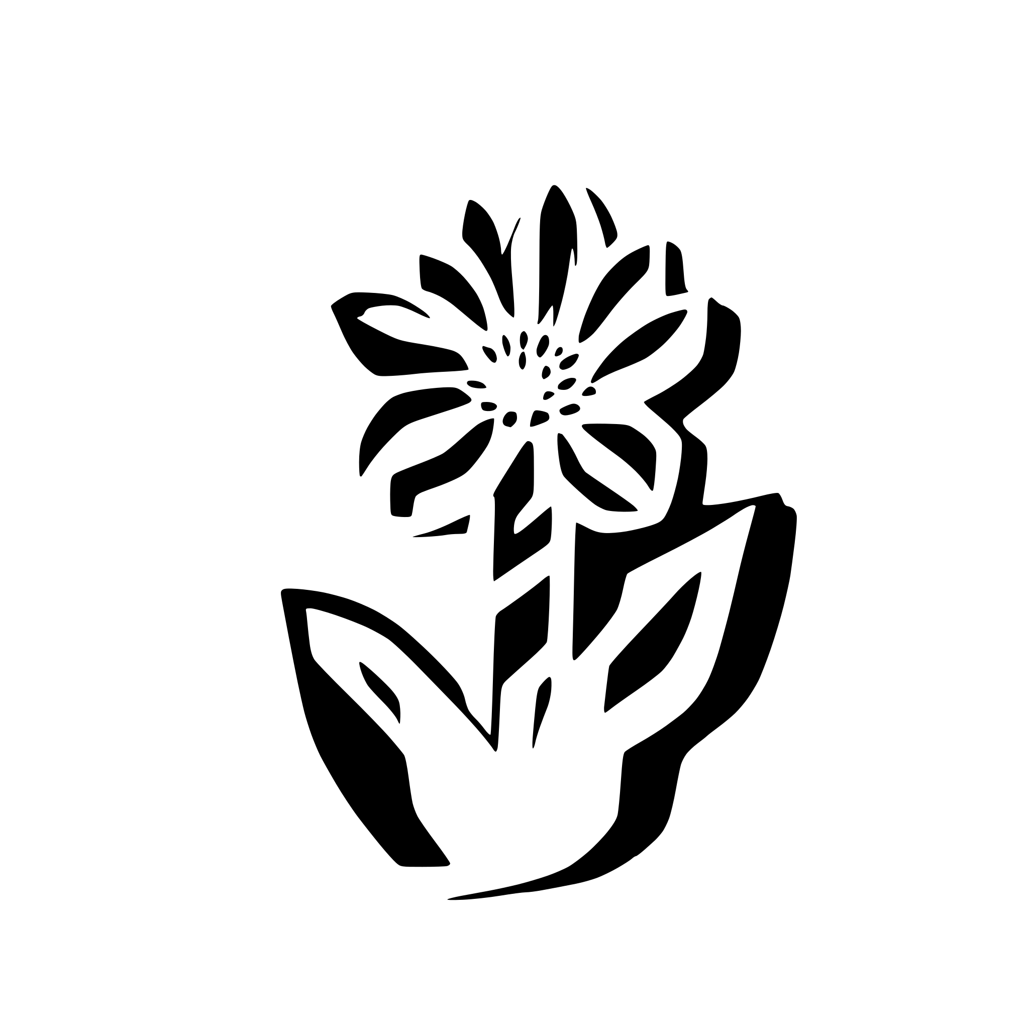 AI-generated SVG of a sunflower
