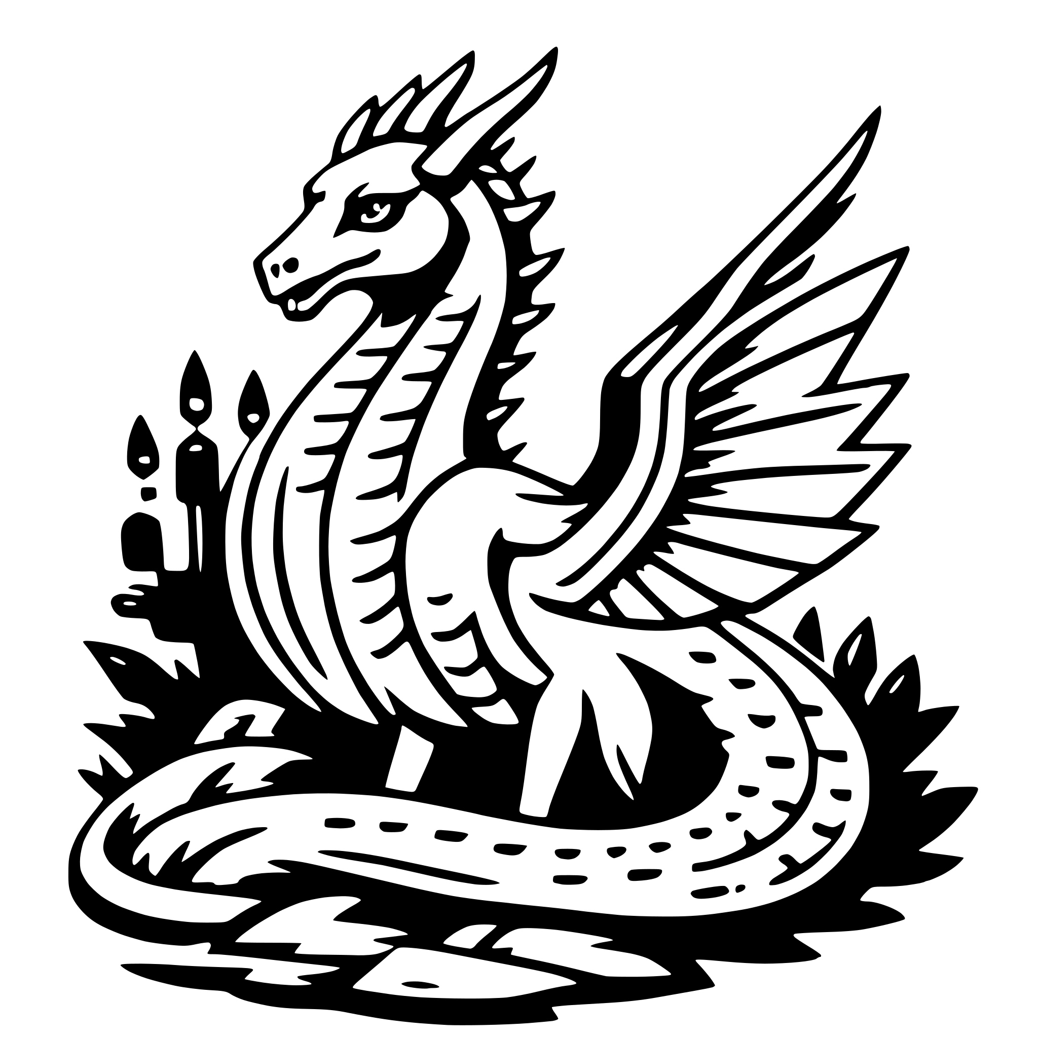 AI-generated SVG of 'tiamat'