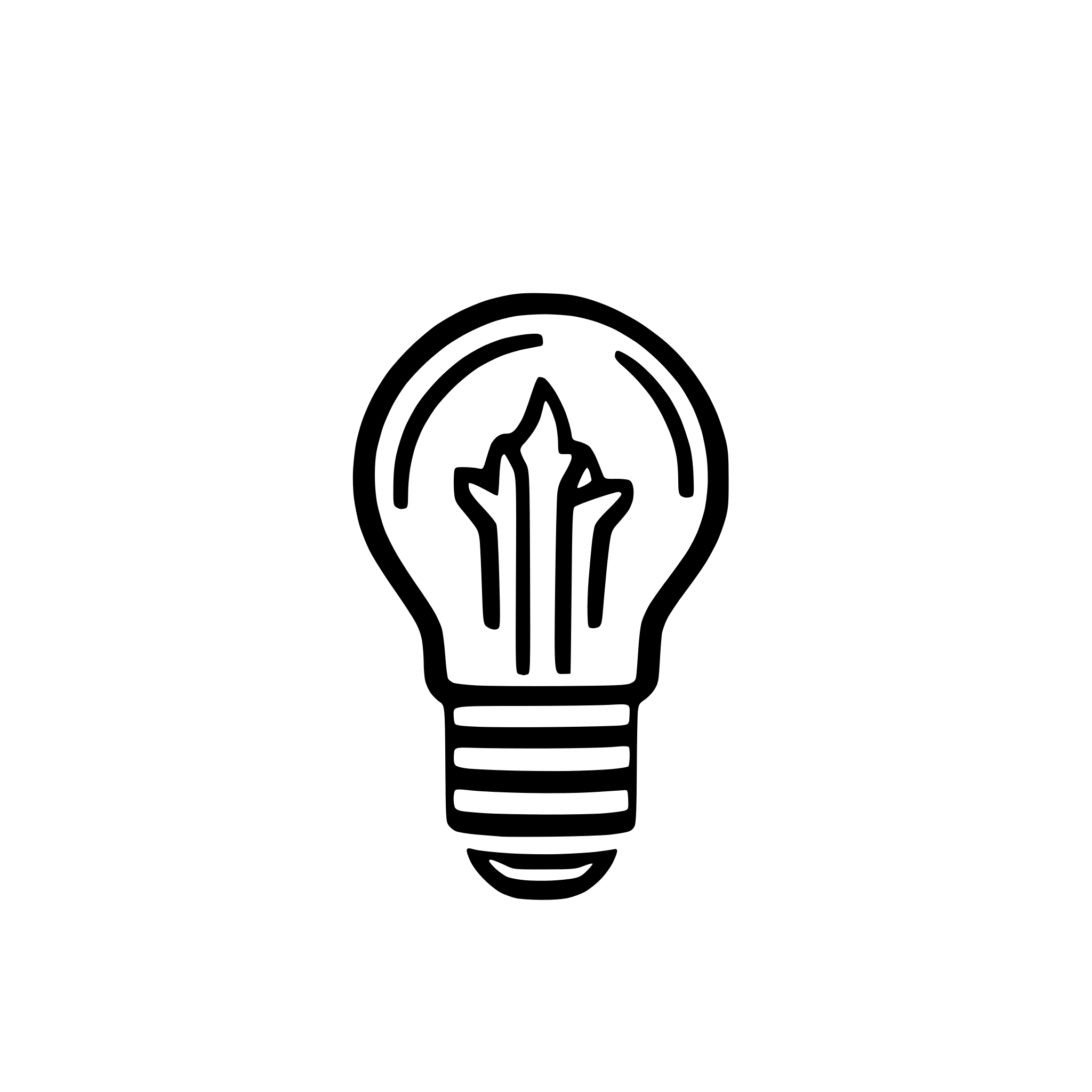 AI-generated SVG of a bulb lamp rainbow idea