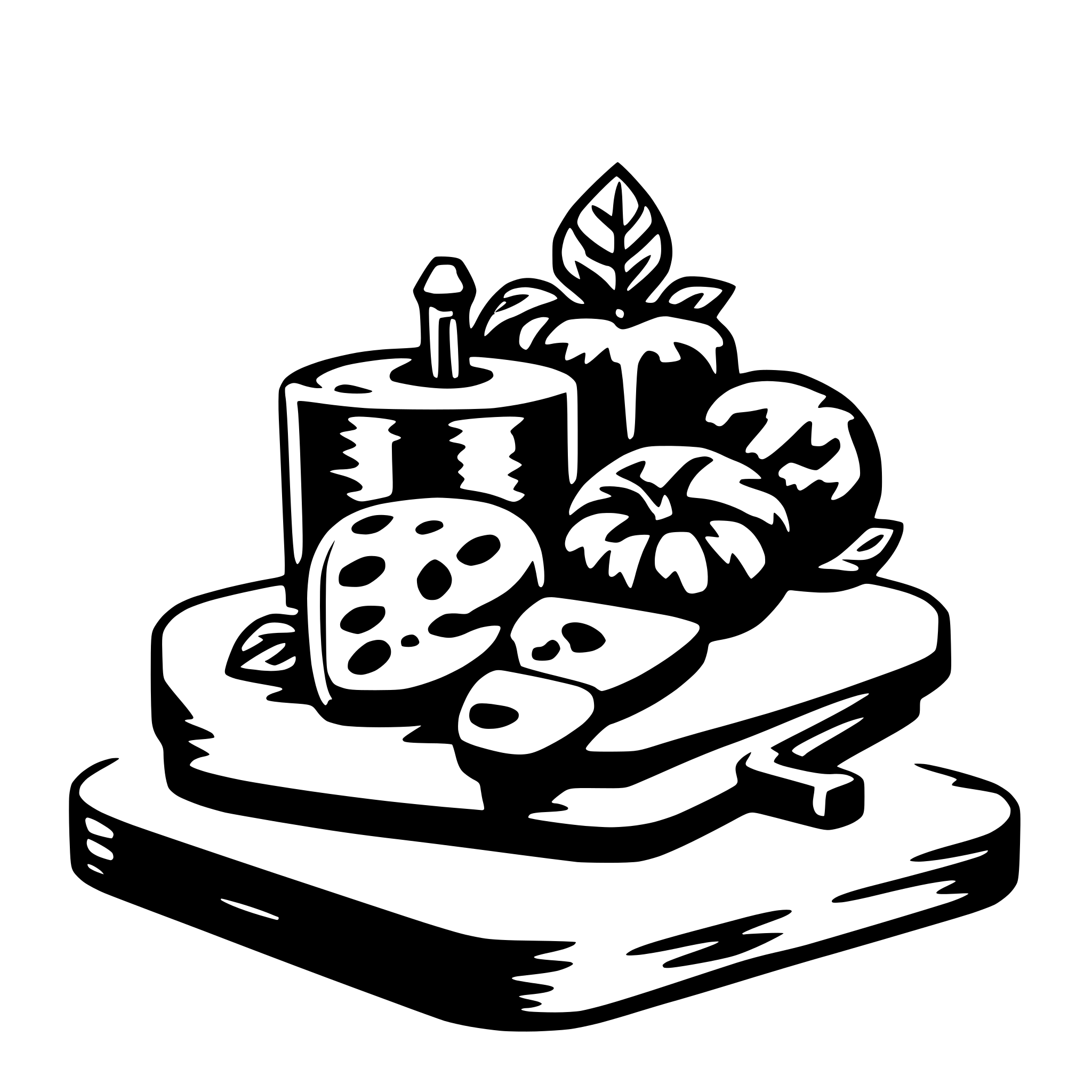 AI-generated SVG of a cutting board