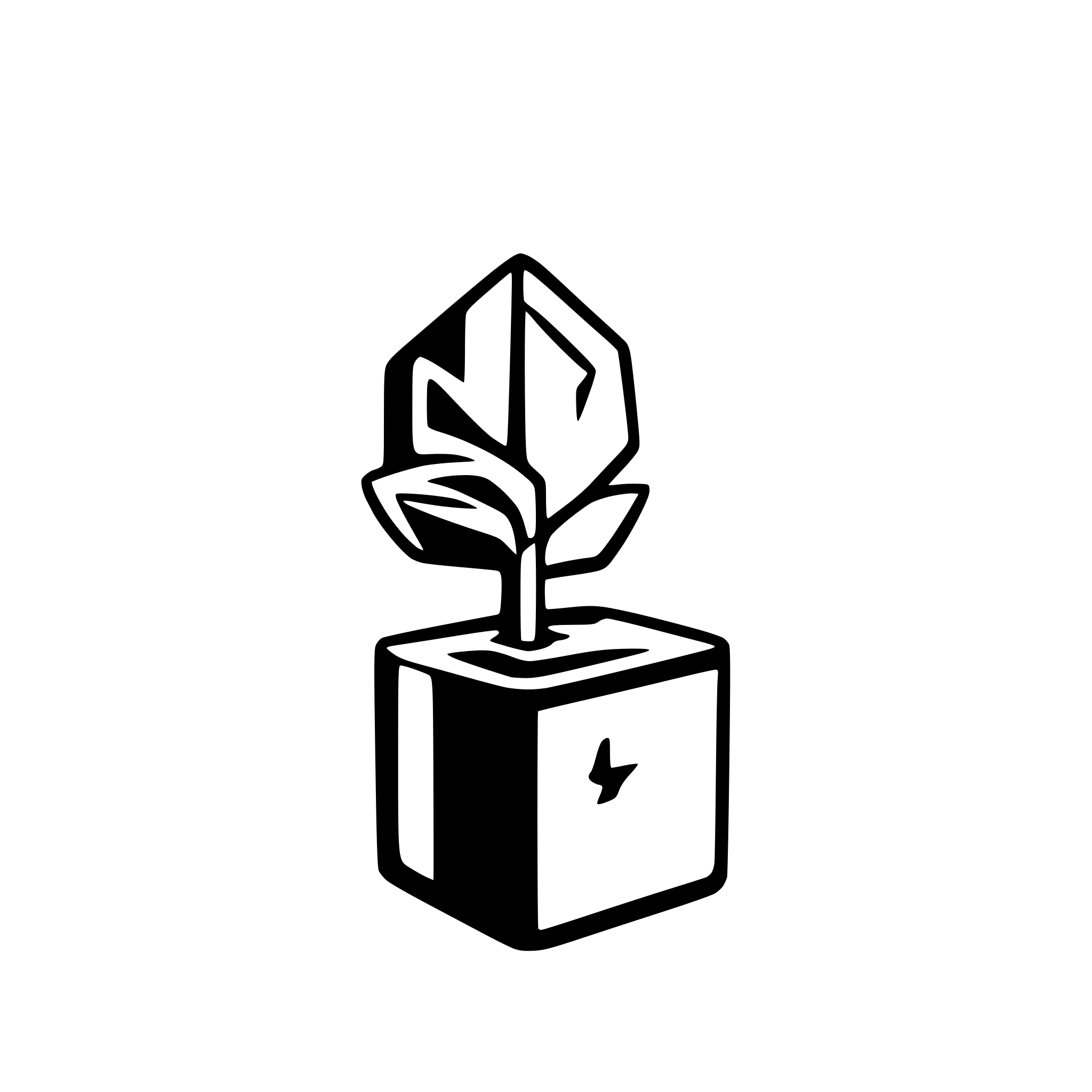 AI-generated SVG of 'blockchain based voting system'