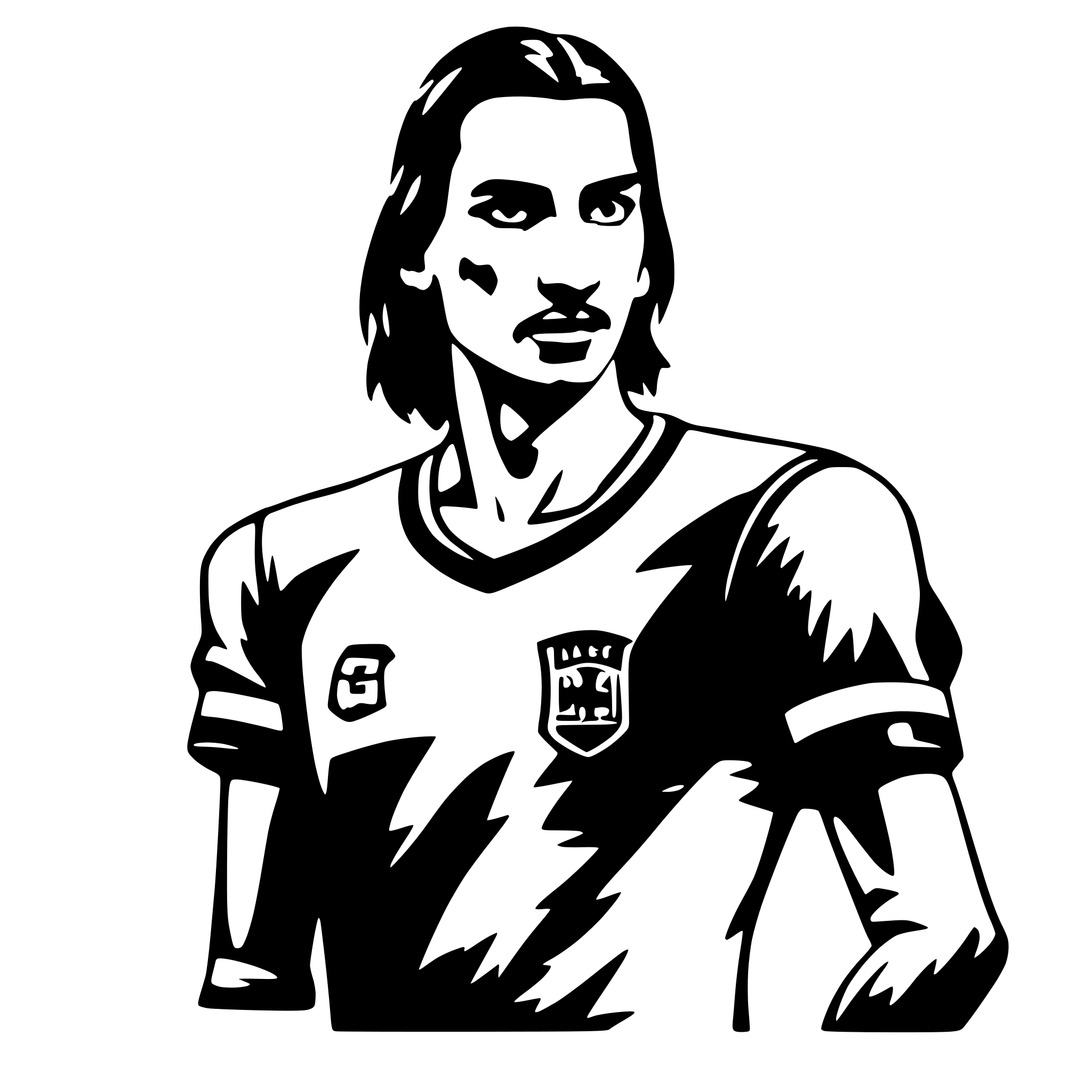 AI-generated SVG of 'ibrahimovic footboll player'