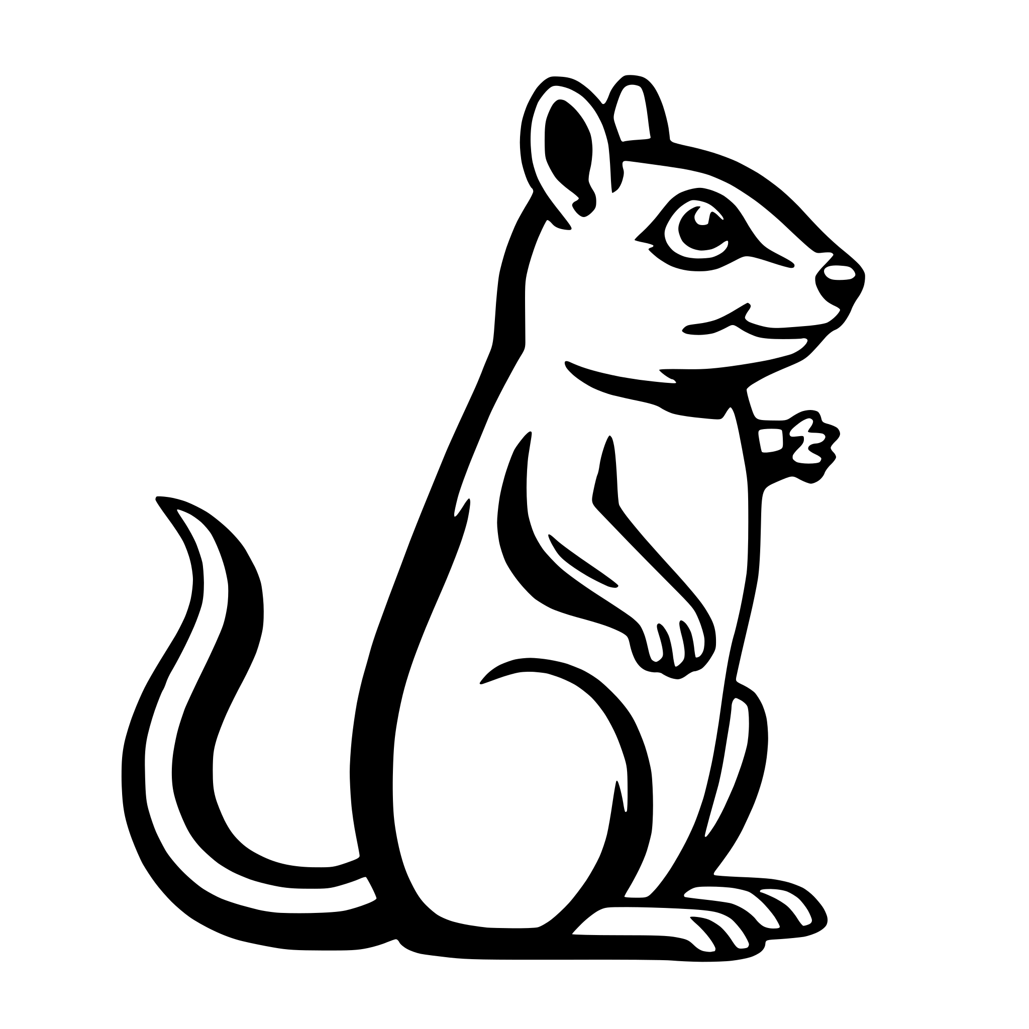 AI-generated SVG of 'chipmunk'